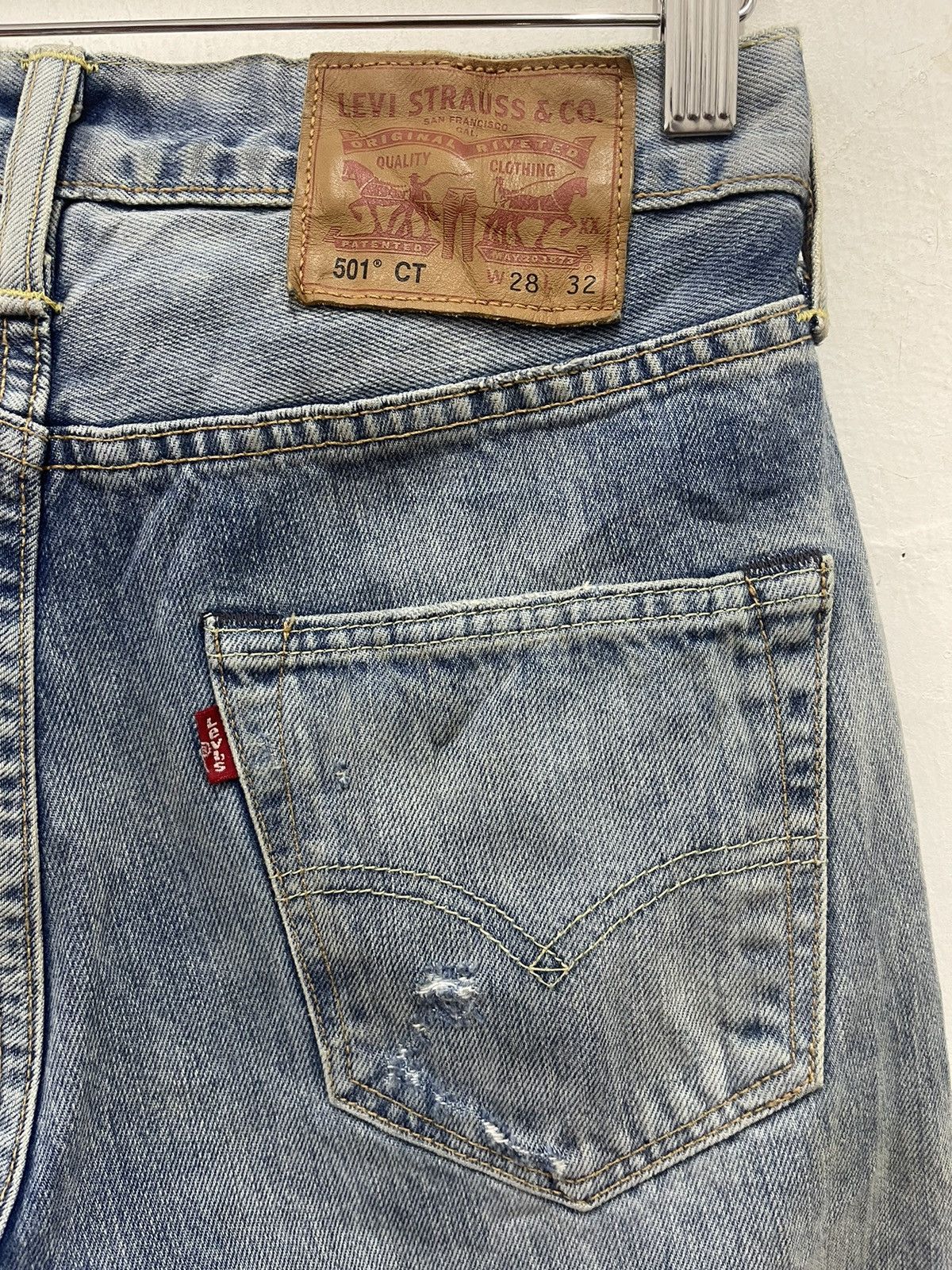 Levi's Rare 501 LEVIS Strauss Customised Tapered Distressed Size US 28 / EU 44 - 11 Thumbnail