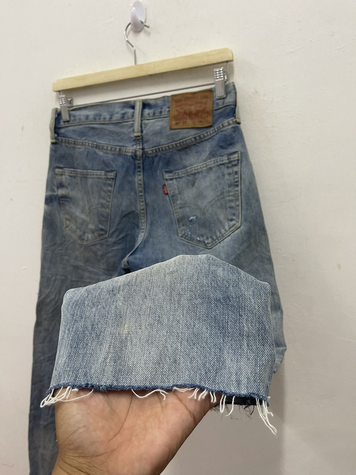 Levi's Rare 501 LEVIS Strauss Customised Tapered Distressed Size US 28 / EU 44 - 12 Thumbnail