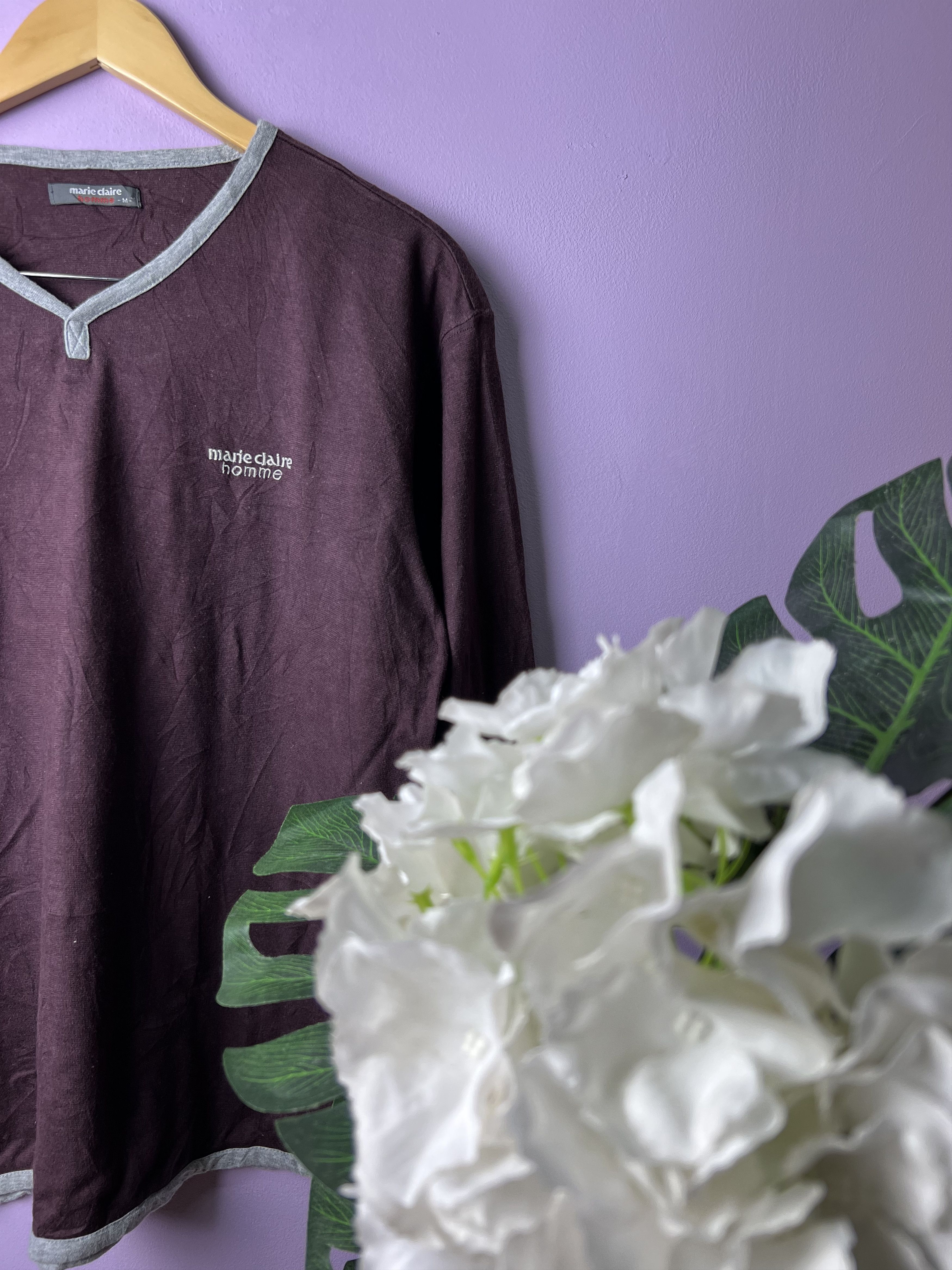 Japanese Brand 🔥Marie Claire Home Long Sleeve Tees Size M / US 6-8 / IT 42-44 - 5 Thumbnail