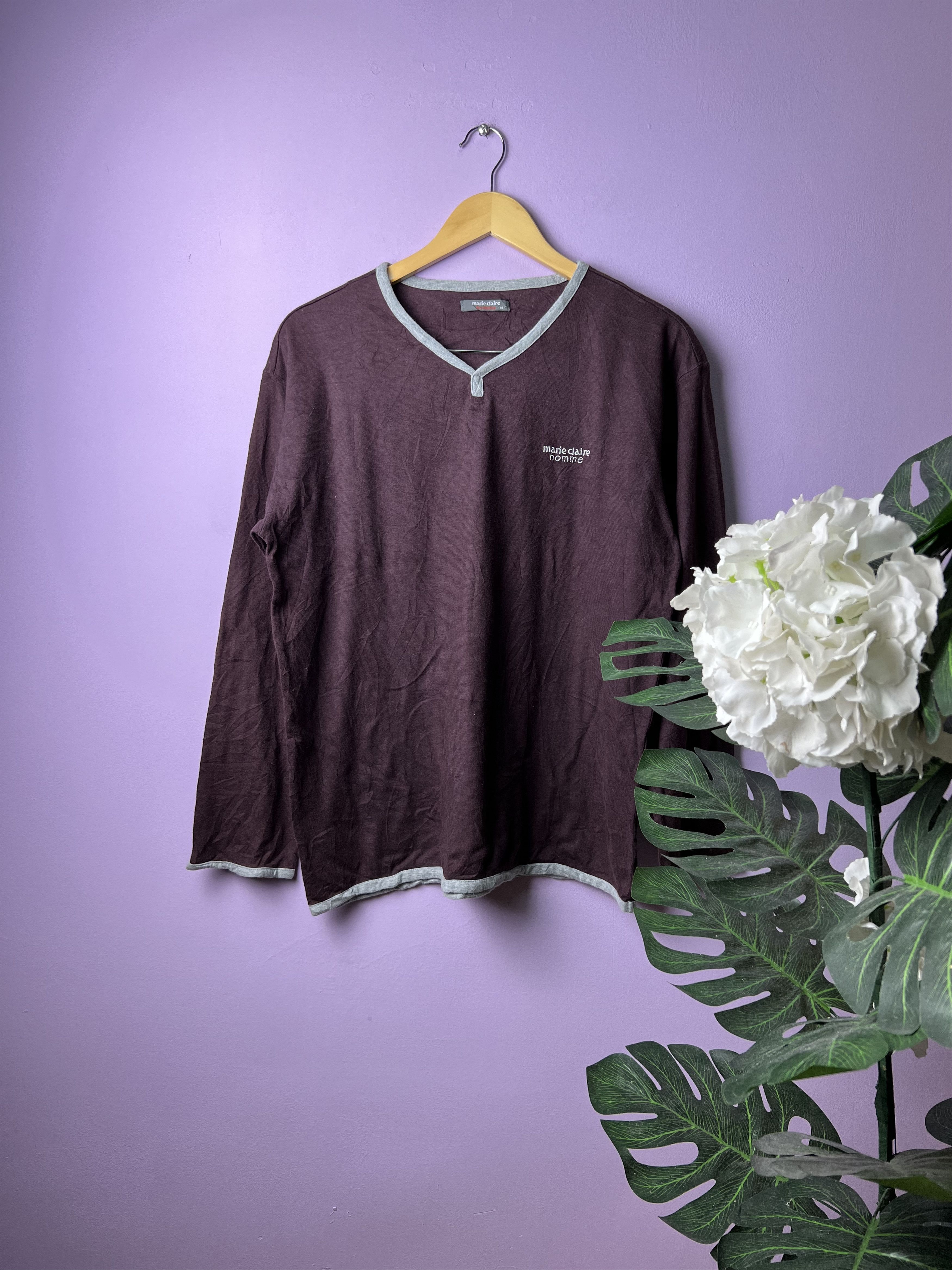 Japanese Brand 🔥Marie Claire Home Long Sleeve Tees Size M / US 6-8 / IT 42-44 - 1 Thumbnail