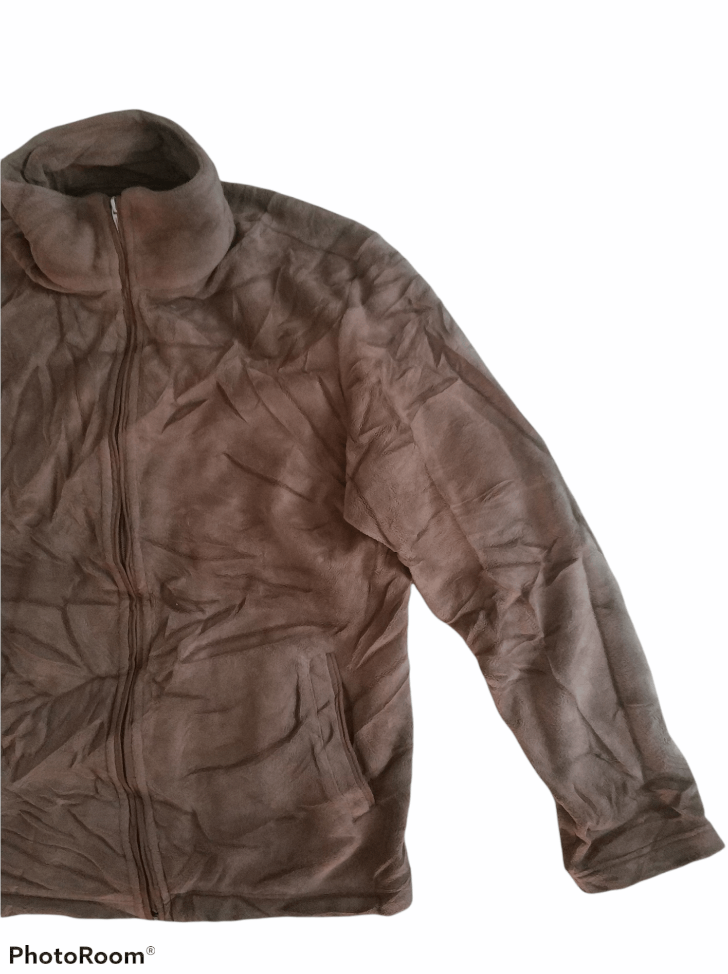Japanese Brand 🔥Brown Uniqlo Fleece Zipper Jacket Size US M / EU 48-50 / 2 - 2 Thumbnail