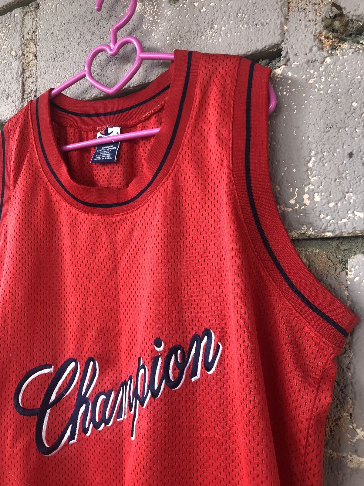 Champion Vintage CHAMPION Embroidered Spell Out Sleeveless Jersey Size US L / EU 52-54 / 3 - 2 Thumbnail