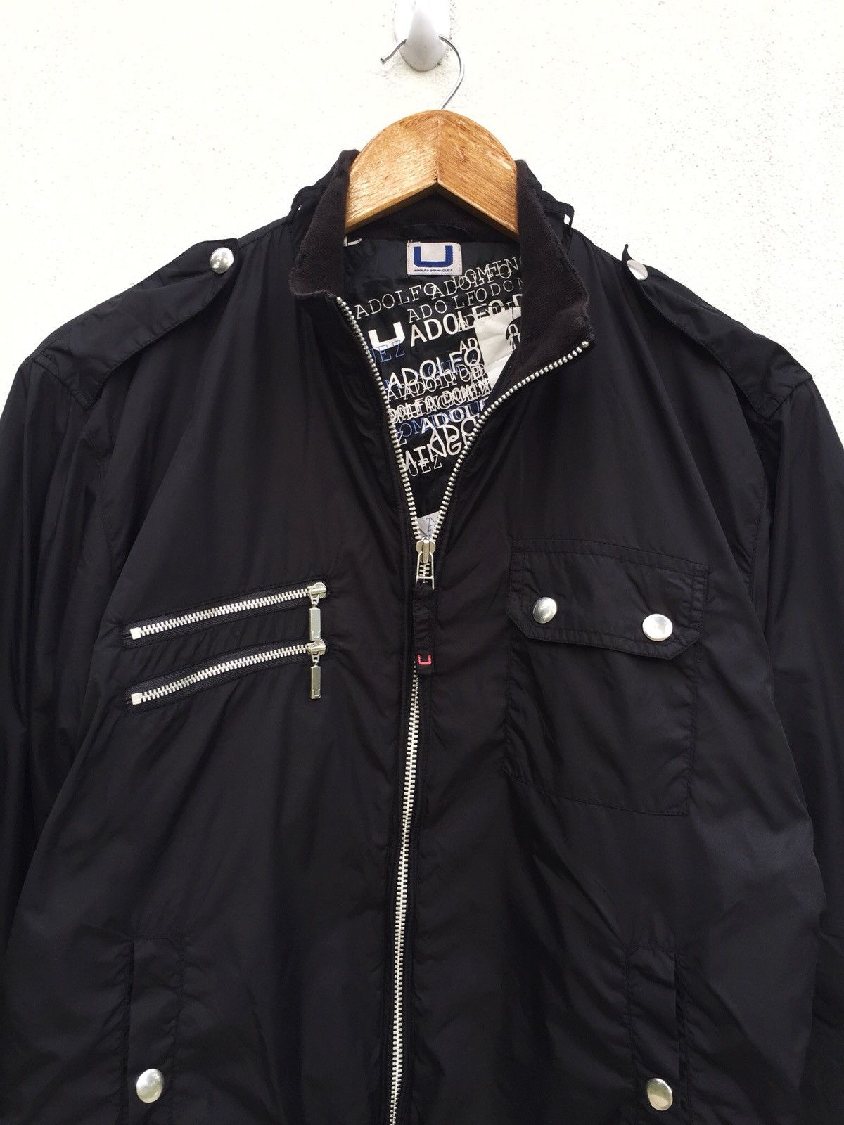 Adolfo Dominguez Adolf Dominguez Black Utility Zipper Jacket Size US M / EU 48-50 / 2 - 3 Thumbnail