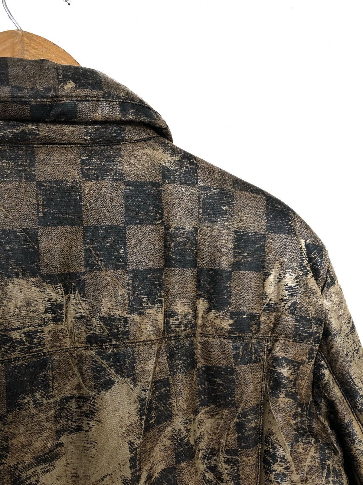 Fendi HEAT🔥Fendi Gold Zucca Monogram Check Bomber Jacket Size US M / EU 48-50 / 2 - 11 Thumbnail