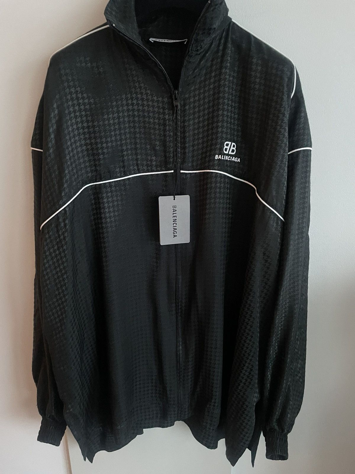 Balenciaga $2k Value NEW Houndstooth Jacquard Windbreaker Shirt Jacket Size US M / EU 48-50 / 2 - 19 Thumbnail