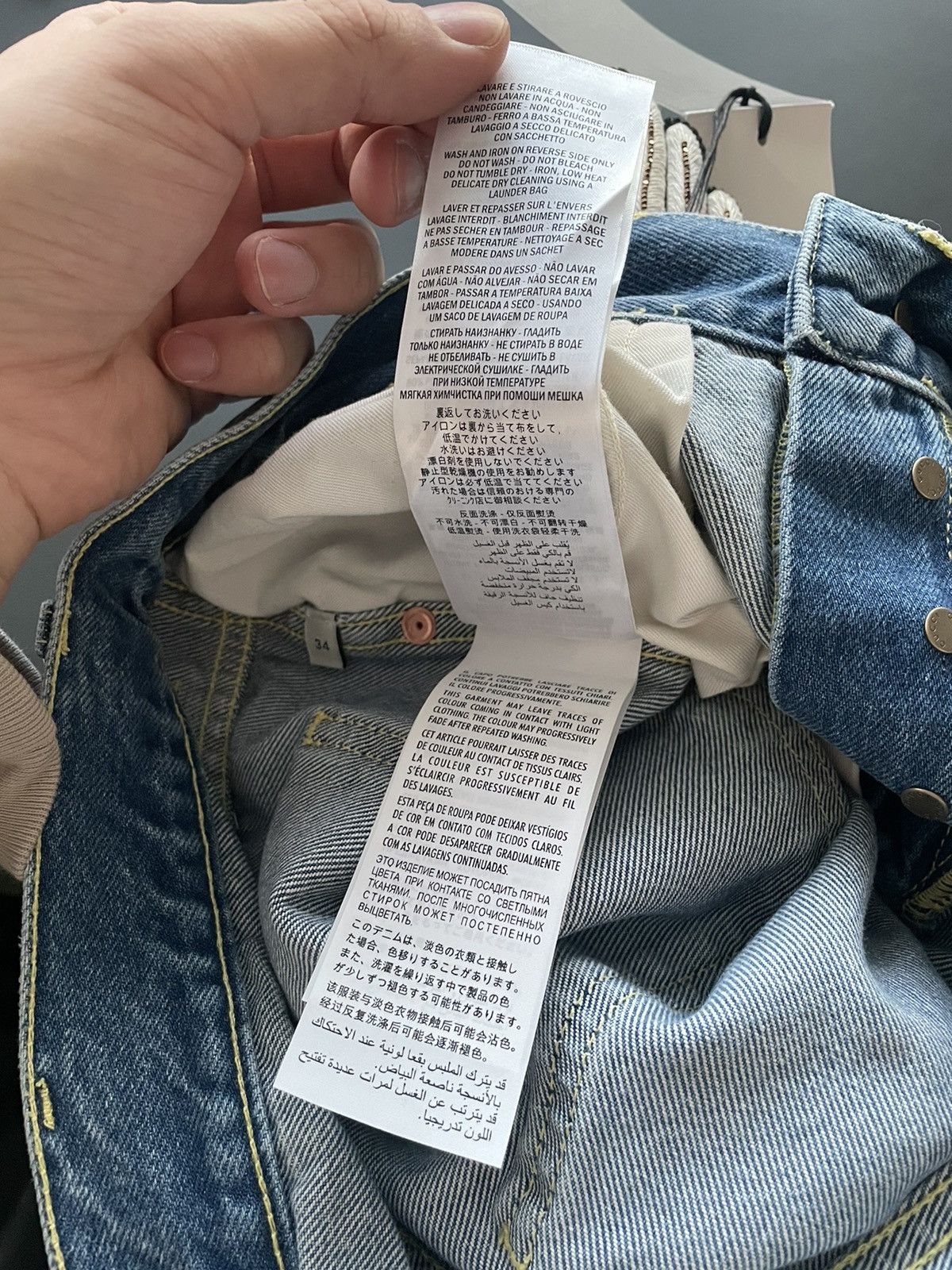 Gucci Rare 2K Super Runway Sold Out Skinny Denim Jeans w Brooches Size US 30 / EU 46 - 12 Thumbnail