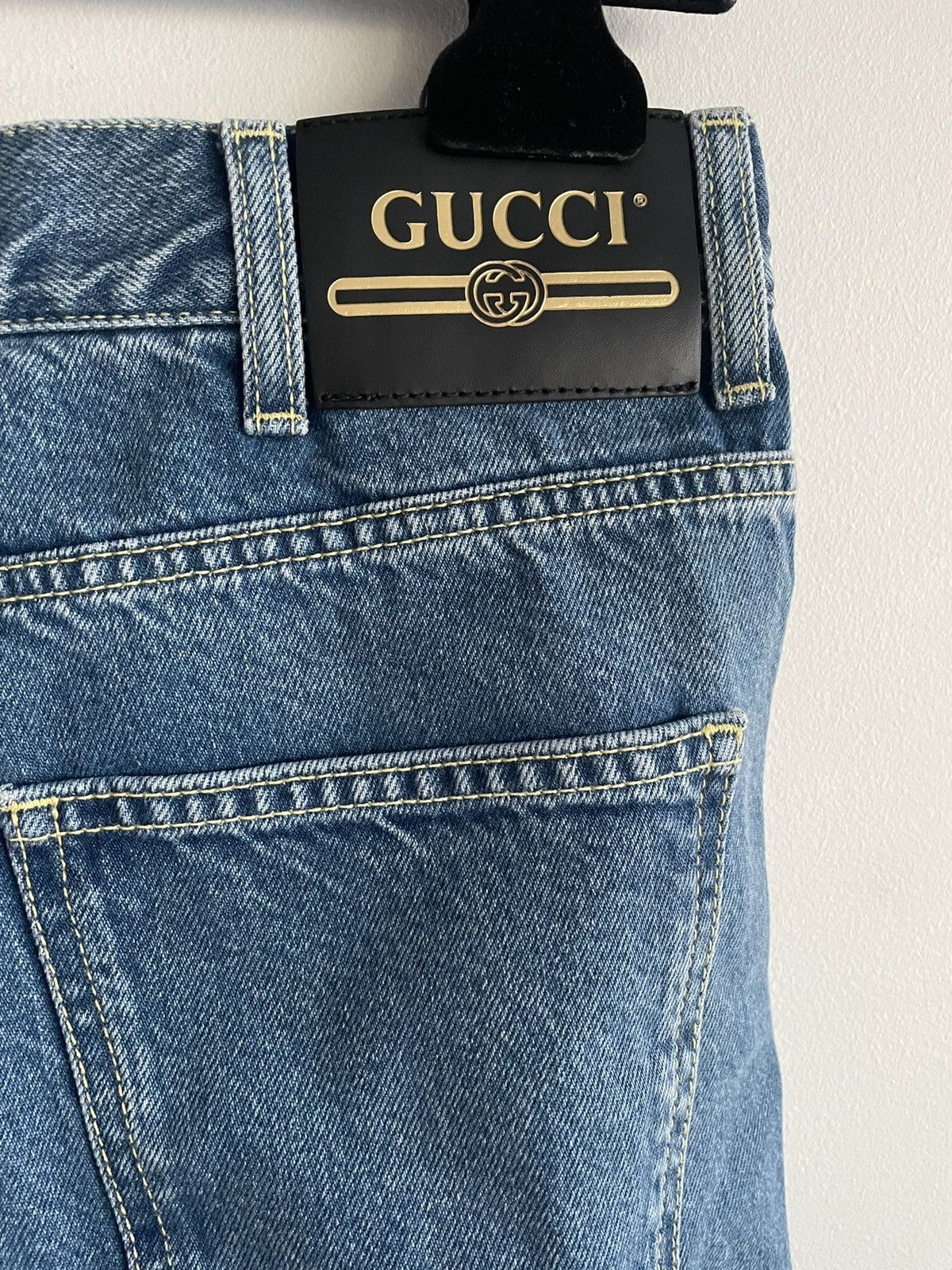 Gucci Rare 2K Super Runway Sold Out Skinny Denim Jeans w Brooches Size US 30 / EU 46 - 7 Thumbnail