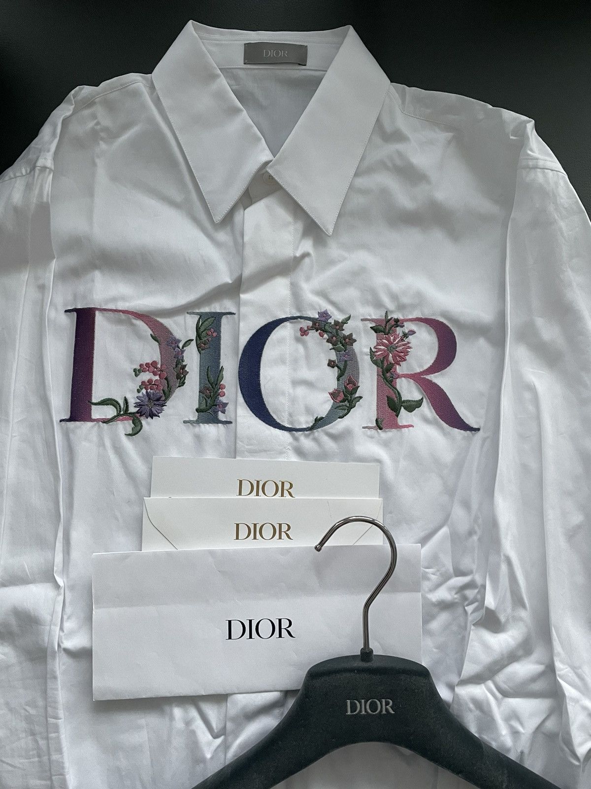 Dior Rare Super Runway Rare Limited Edition Embroidery Logo Shirt Size US M / EU 48-50 / 2 - 2 Thumbnail