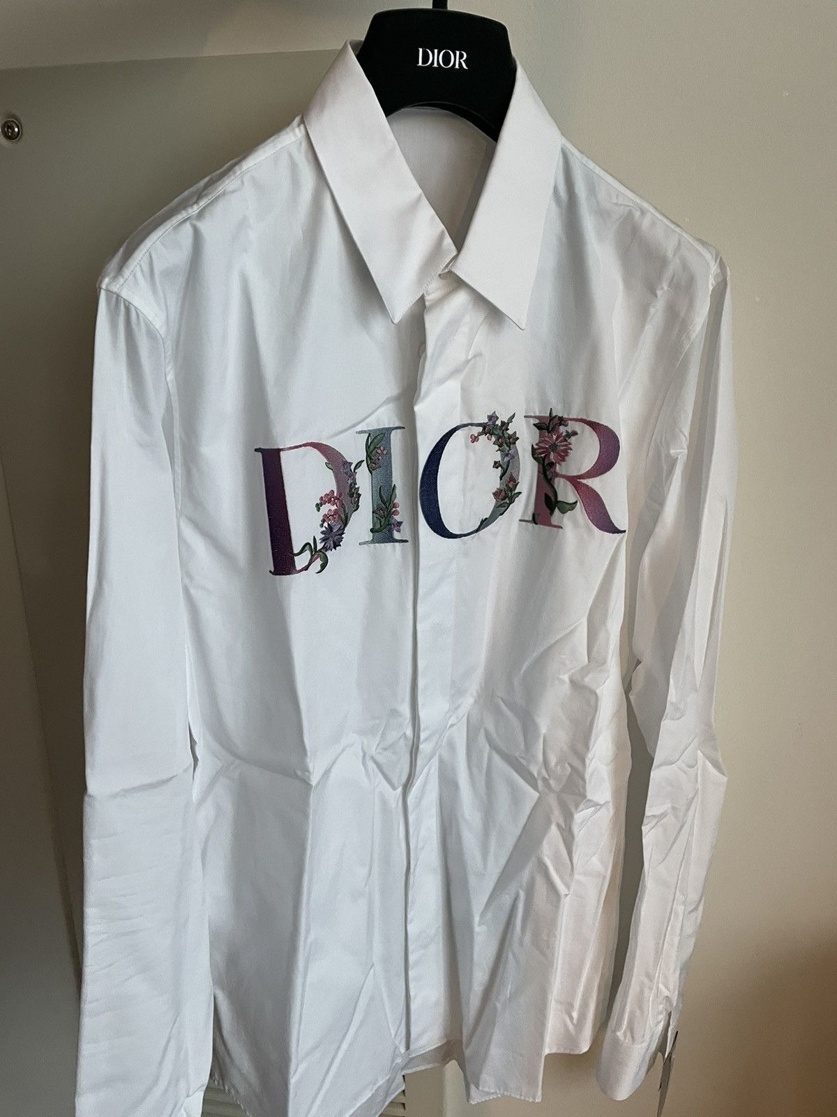 Dior Rare Super Runway Rare Limited Edition Embroidery Logo Shirt Size US M / EU 48-50 / 2 - 23 Thumbnail