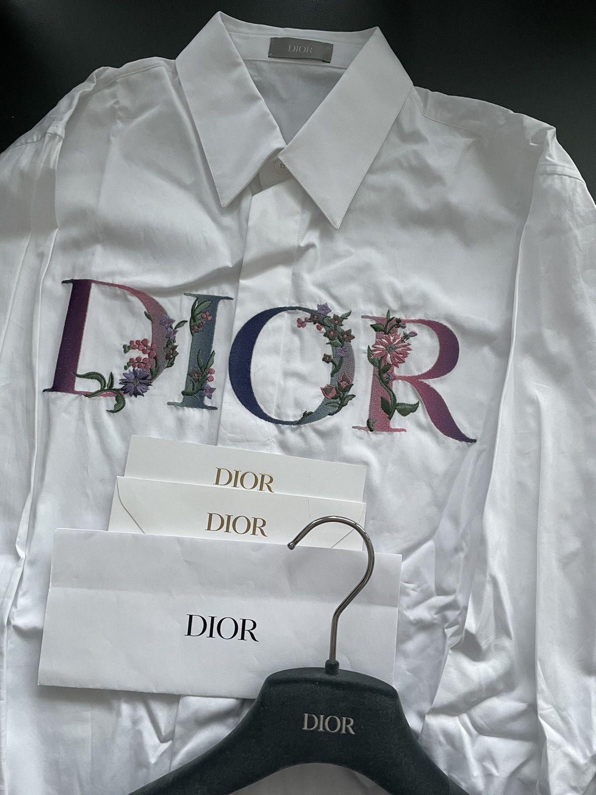 Dior Rare Super Runway Rare Limited Edition Embroidery Logo Shirt Size US M / EU 48-50 / 2 - 11 Thumbnail