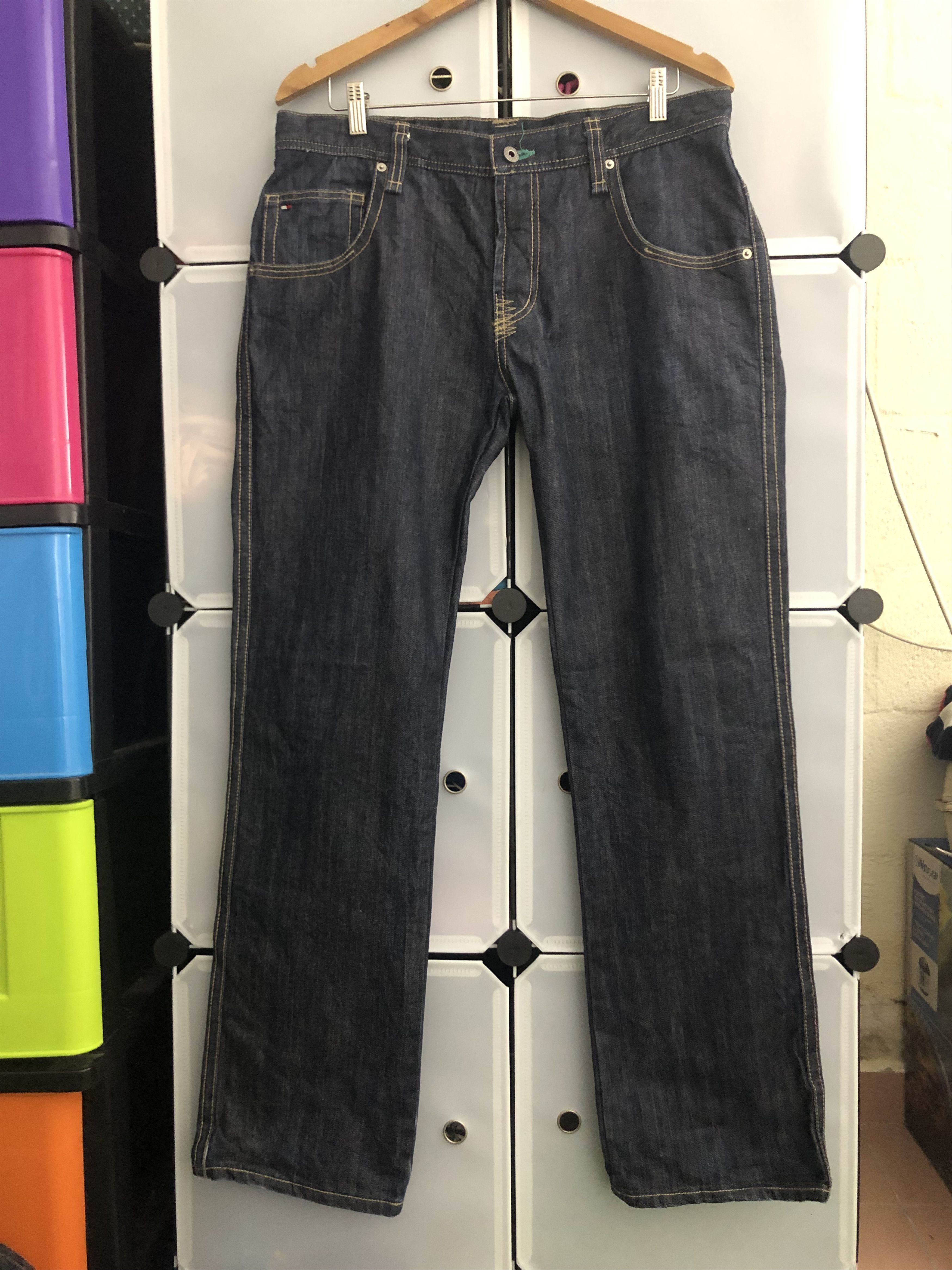image of Tommy Hilfiger Denim Pants Like New in Blue, Men's (Size 35)