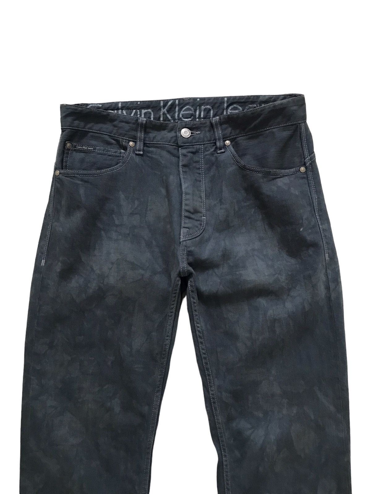 Calvin Klein Calvin Klein Phthalo Bleach Tie Dye Denim Jeans Size US 31 - 2 Thumbnail