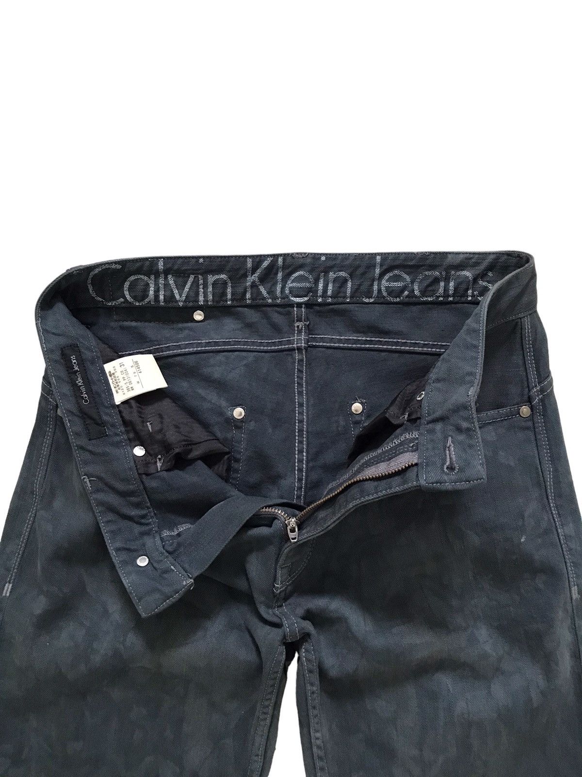 Calvin Klein Calvin Klein Phthalo Bleach Tie Dye Denim Jeans Size US 31 - 3 Thumbnail