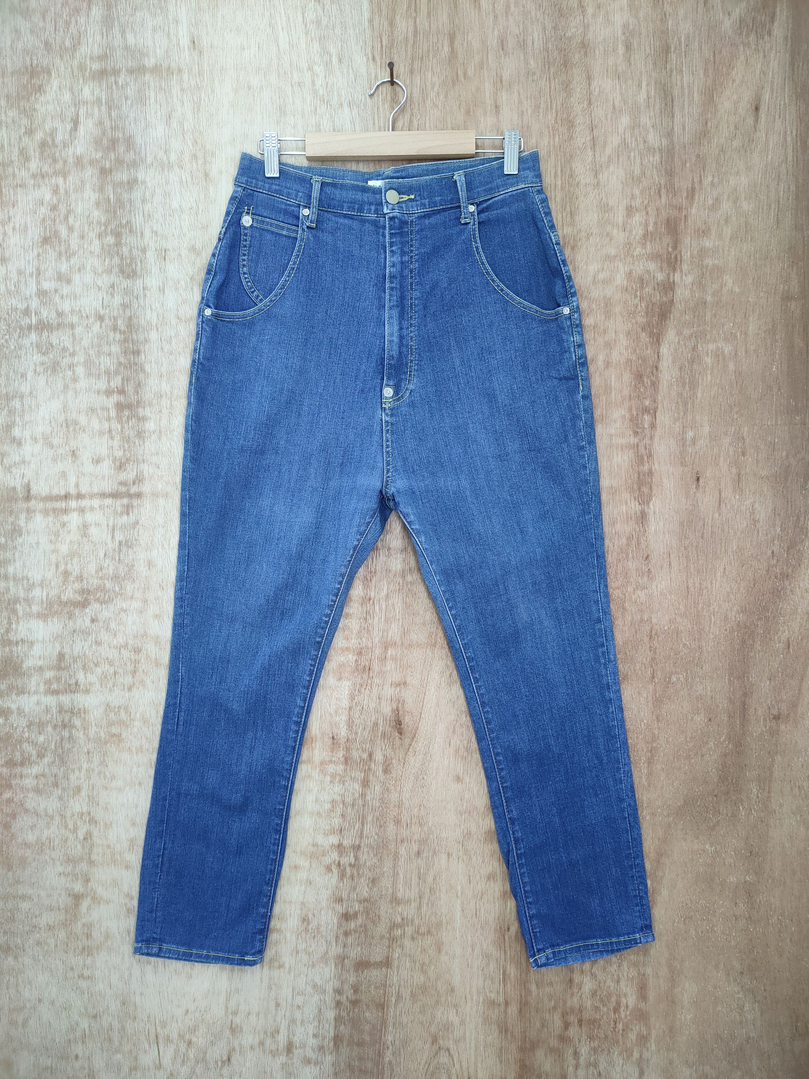 Issey Miyake NE-NET by ISSEY MIYAKE BUCKLE BACK DENIM JEANS Size US 28 / EU 44 - 2 Thumbnail