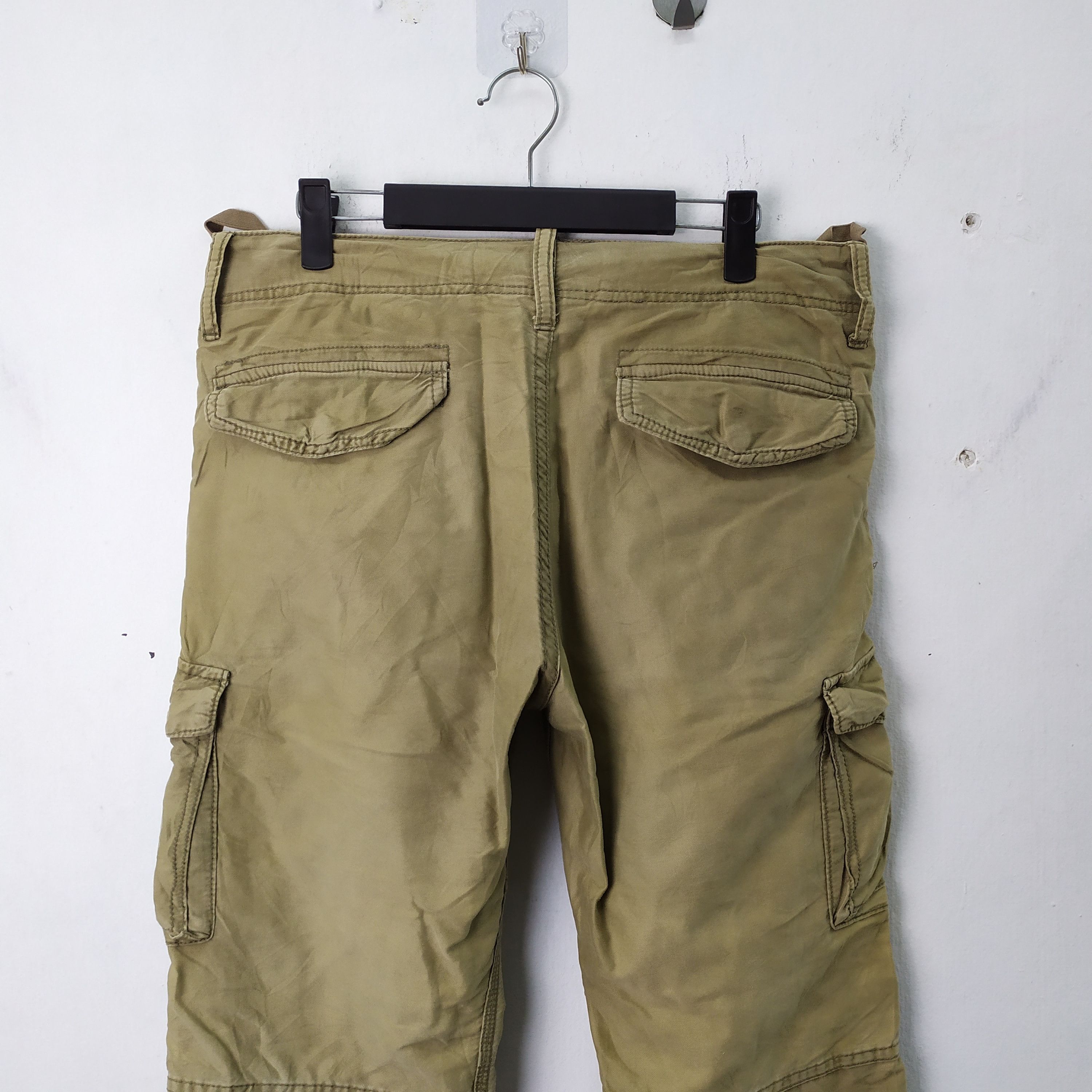 Japanese Brand BACK NUMBER FADED CARGO PANTS TACTICAL PANTS Size US 34 / EU 50 - 8 Thumbnail