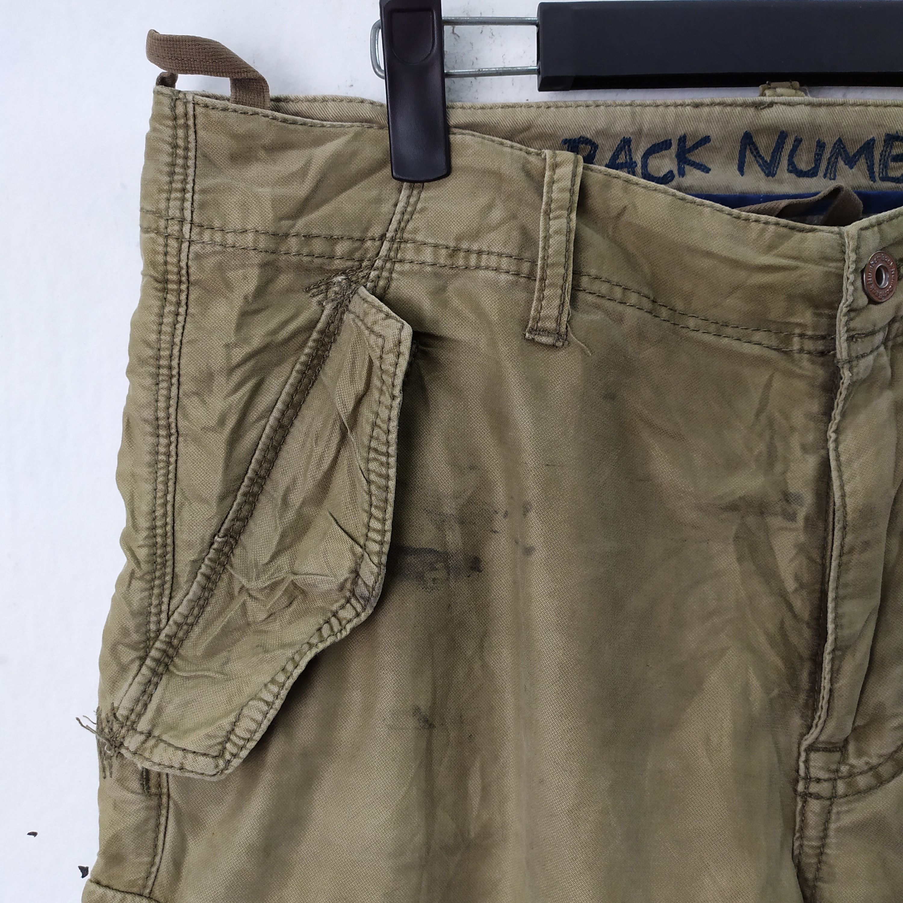 Japanese Brand BACK NUMBER FADED CARGO PANTS TACTICAL PANTS Size US 34 / EU 50 - 5 Thumbnail