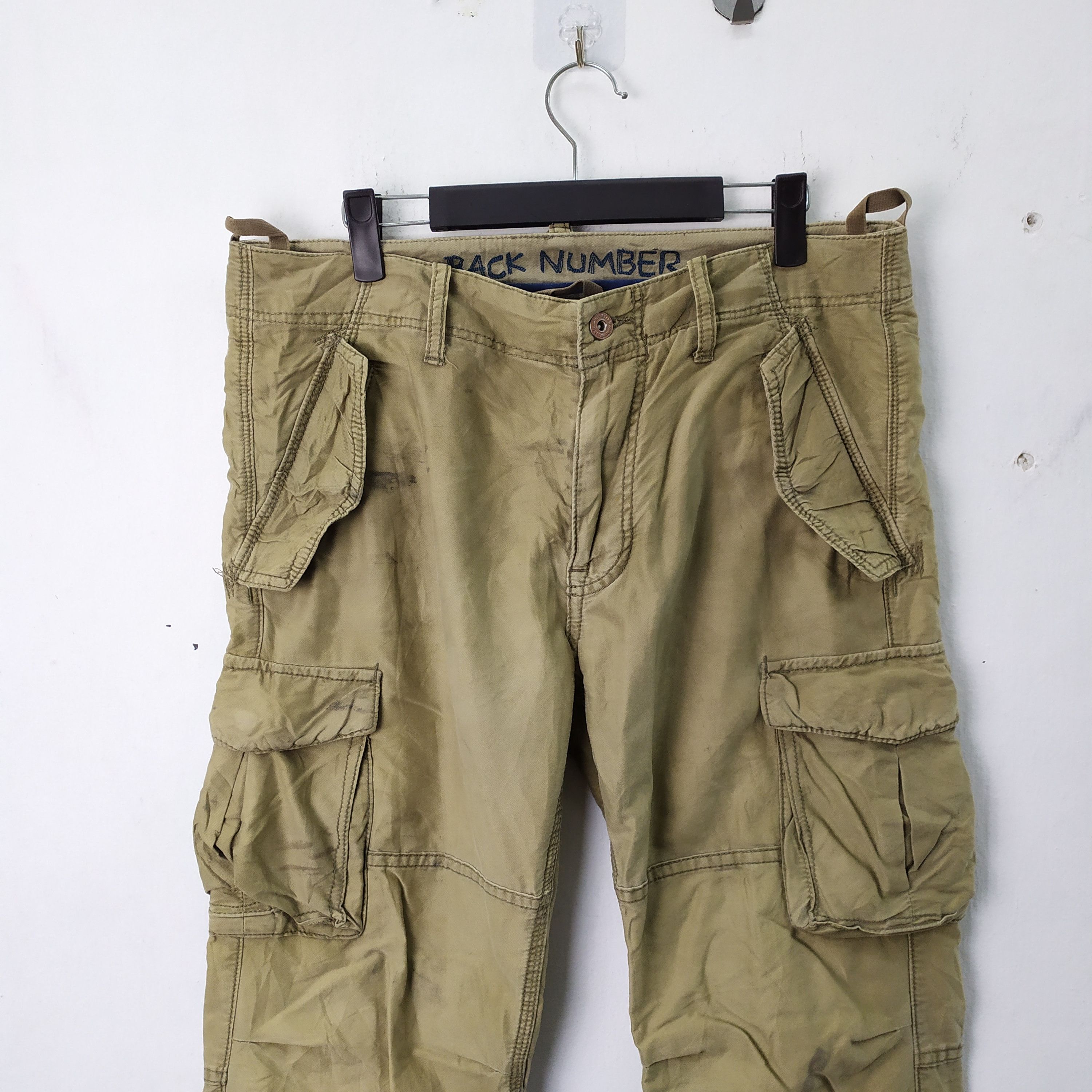 Japanese Brand BACK NUMBER FADED CARGO PANTS TACTICAL PANTS Size US 34 / EU 50 - 3 Thumbnail