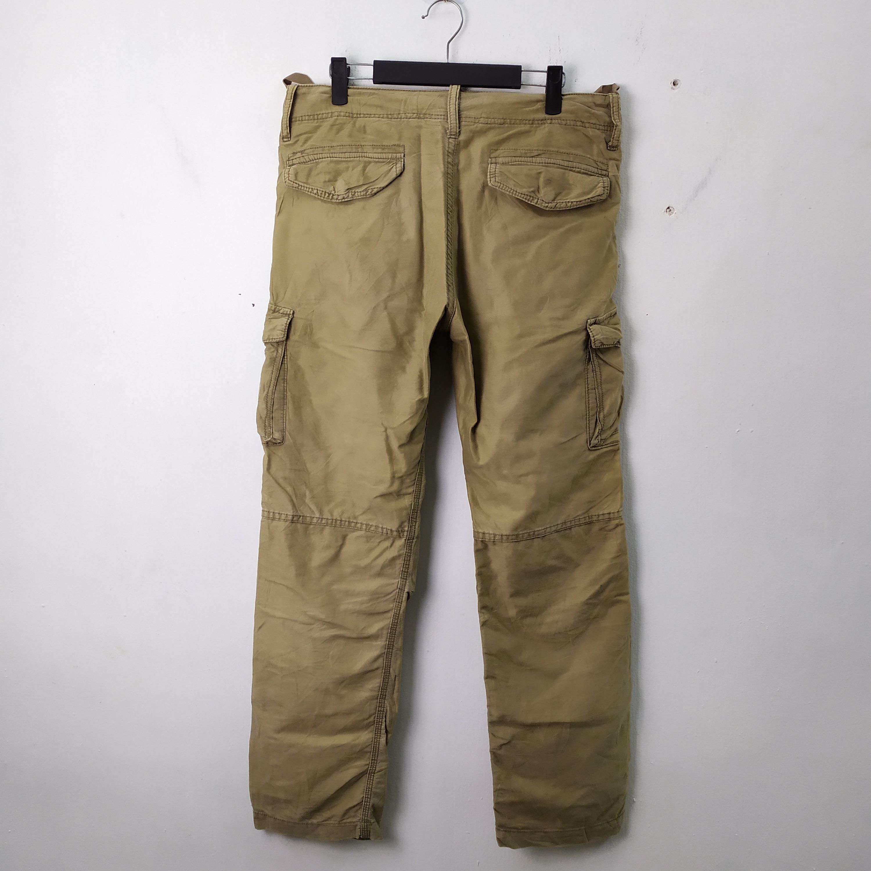 Japanese Brand BACK NUMBER FADED CARGO PANTS TACTICAL PANTS Size US 34 / EU 50 - 7 Thumbnail