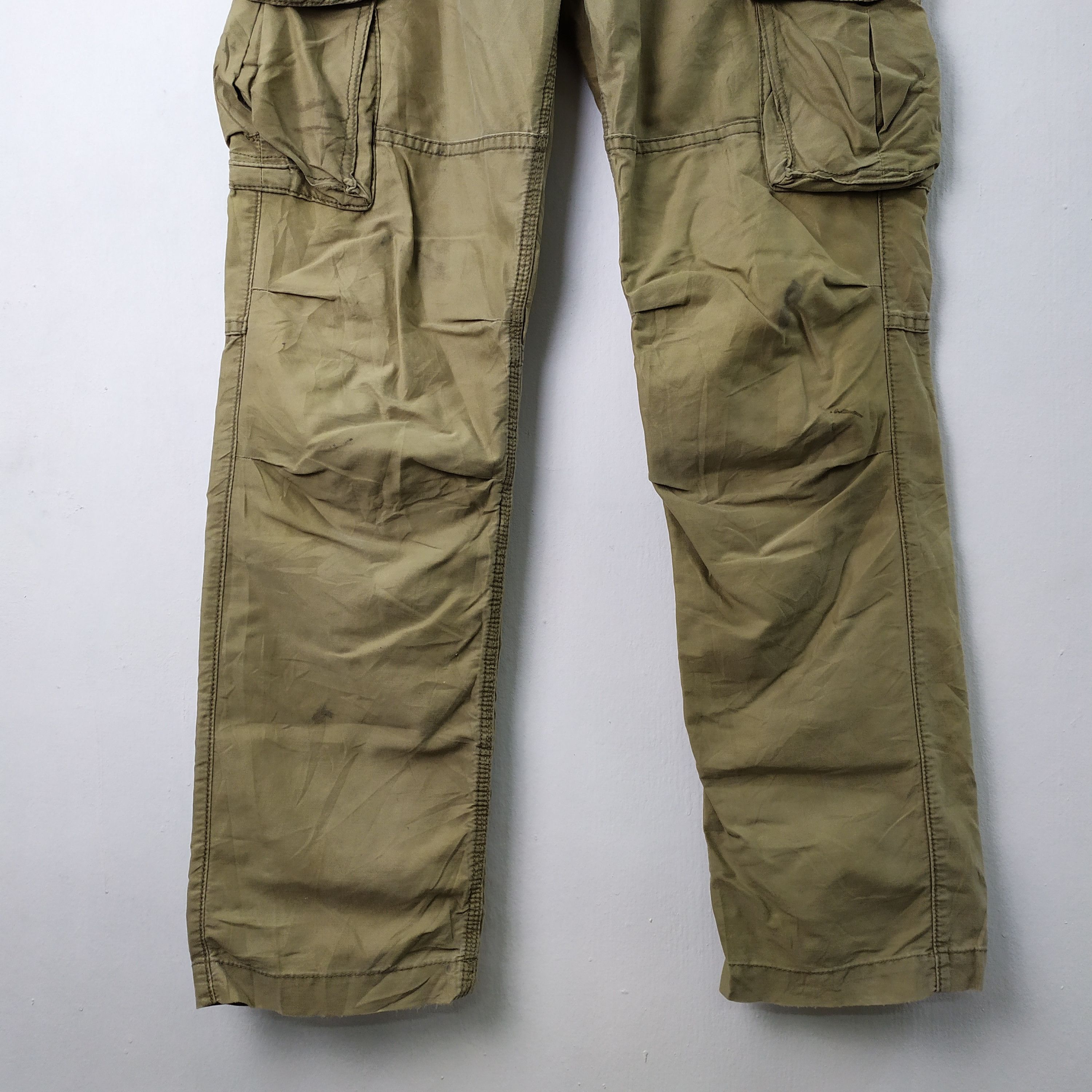 Japanese Brand BACK NUMBER FADED CARGO PANTS TACTICAL PANTS Size US 34 / EU 50 - 2 Thumbnail