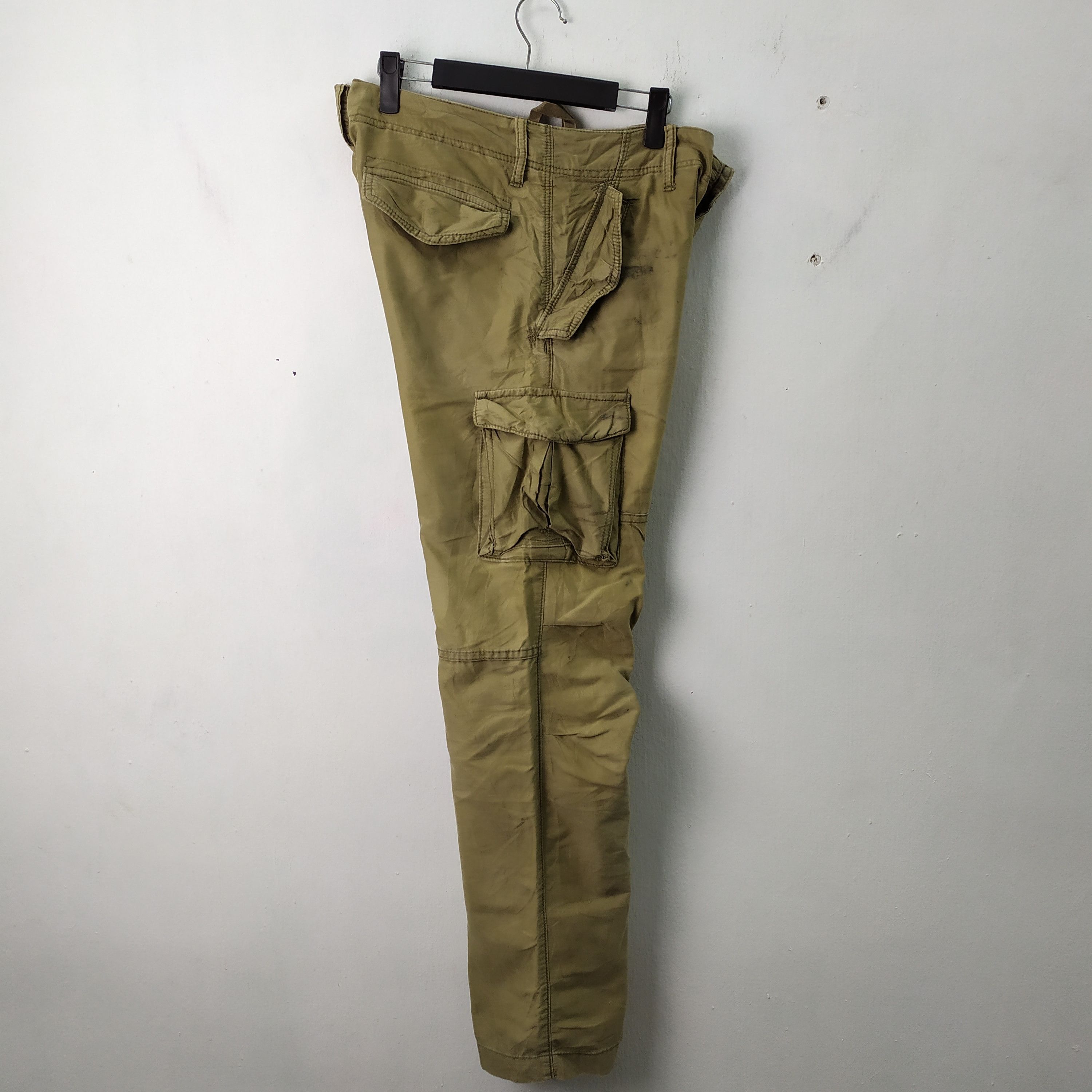 Japanese Brand BACK NUMBER FADED CARGO PANTS TACTICAL PANTS Size US 34 / EU 50 - 4 Thumbnail