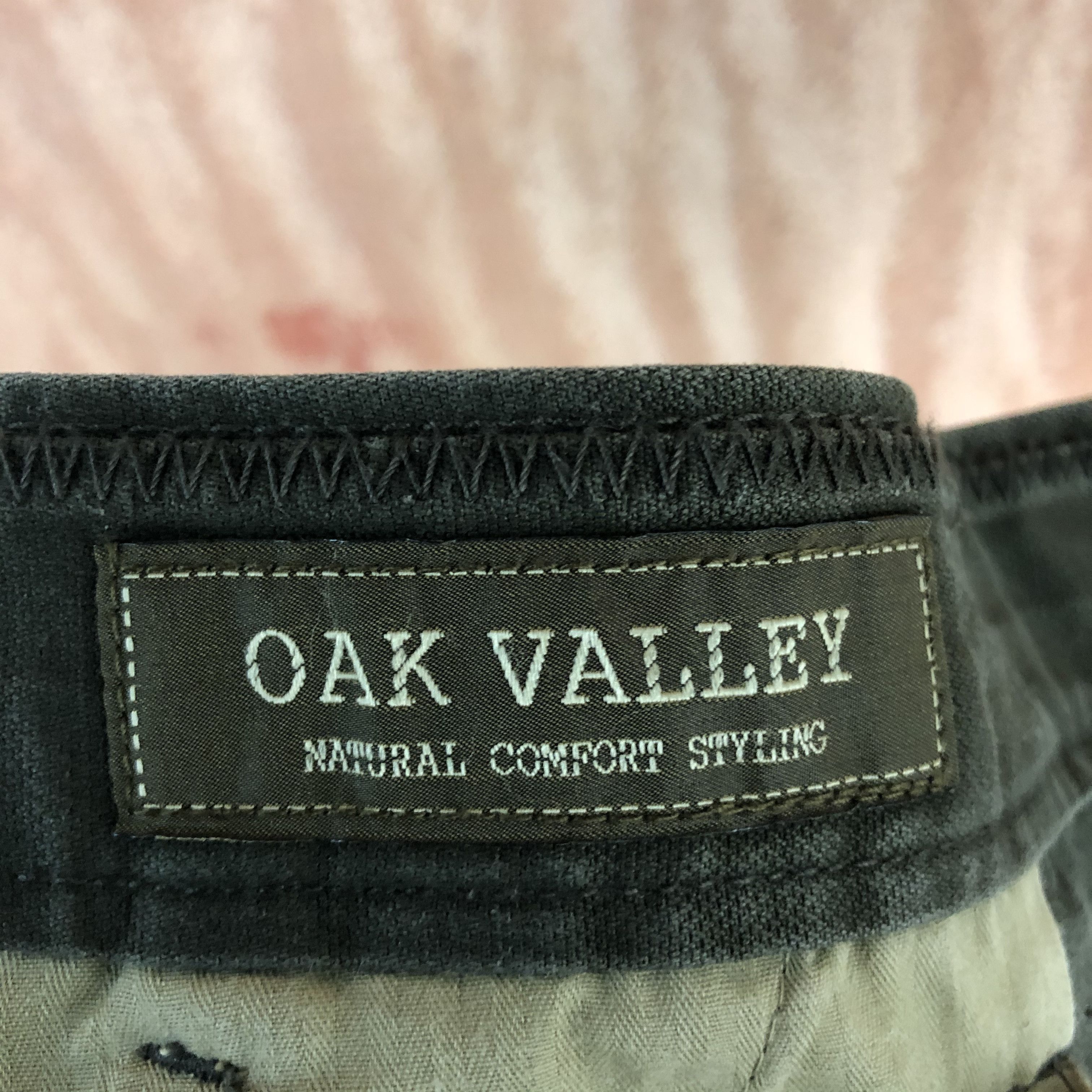 Japanese Brand OAKVALLEY Vintage 90s Dark Cotton Casual Trouser Slack Pant Size US 35 - 9 Thumbnail