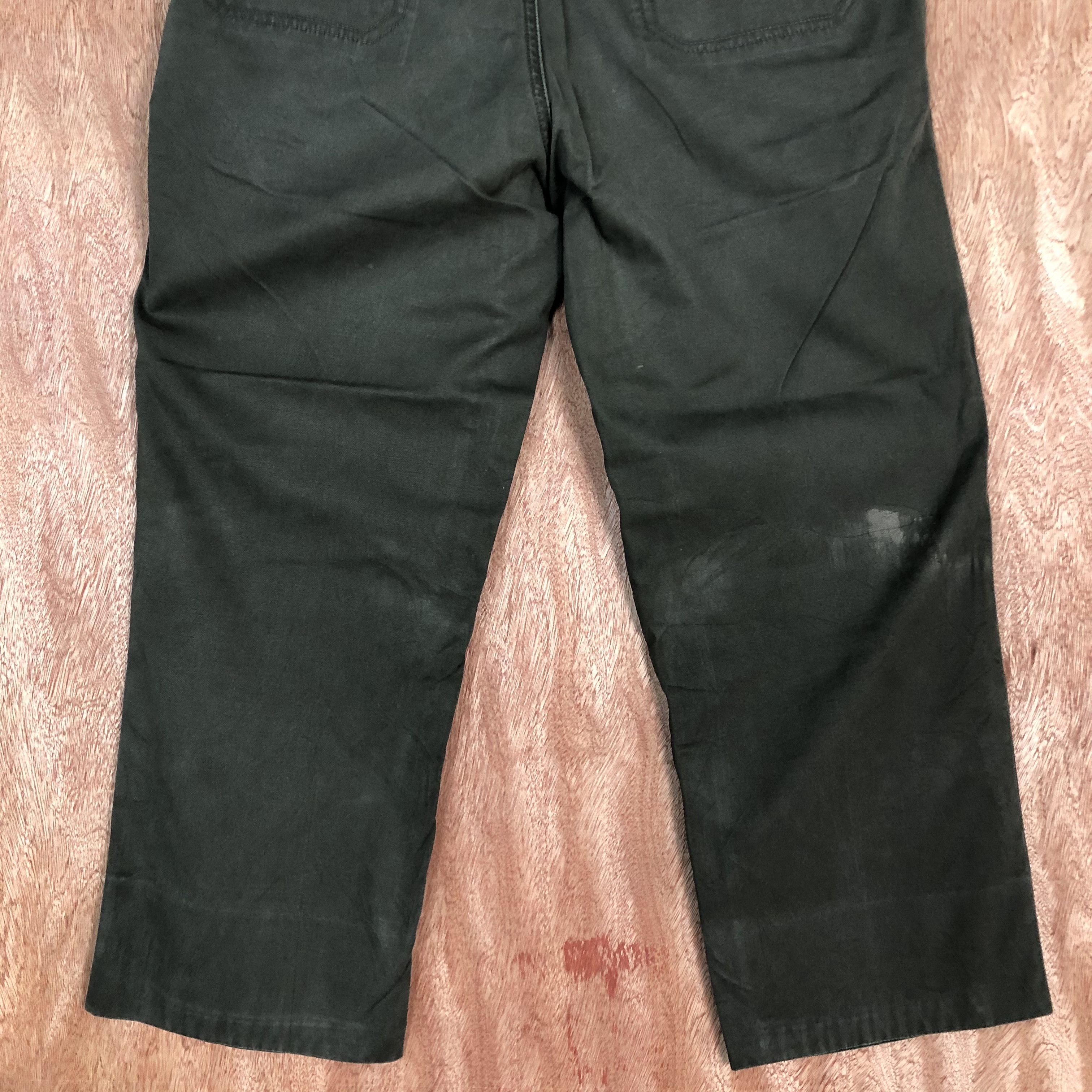 Japanese Brand OAKVALLEY Vintage 90s Dark Cotton Casual Trouser Slack Pant Size US 35 - 7 Thumbnail
