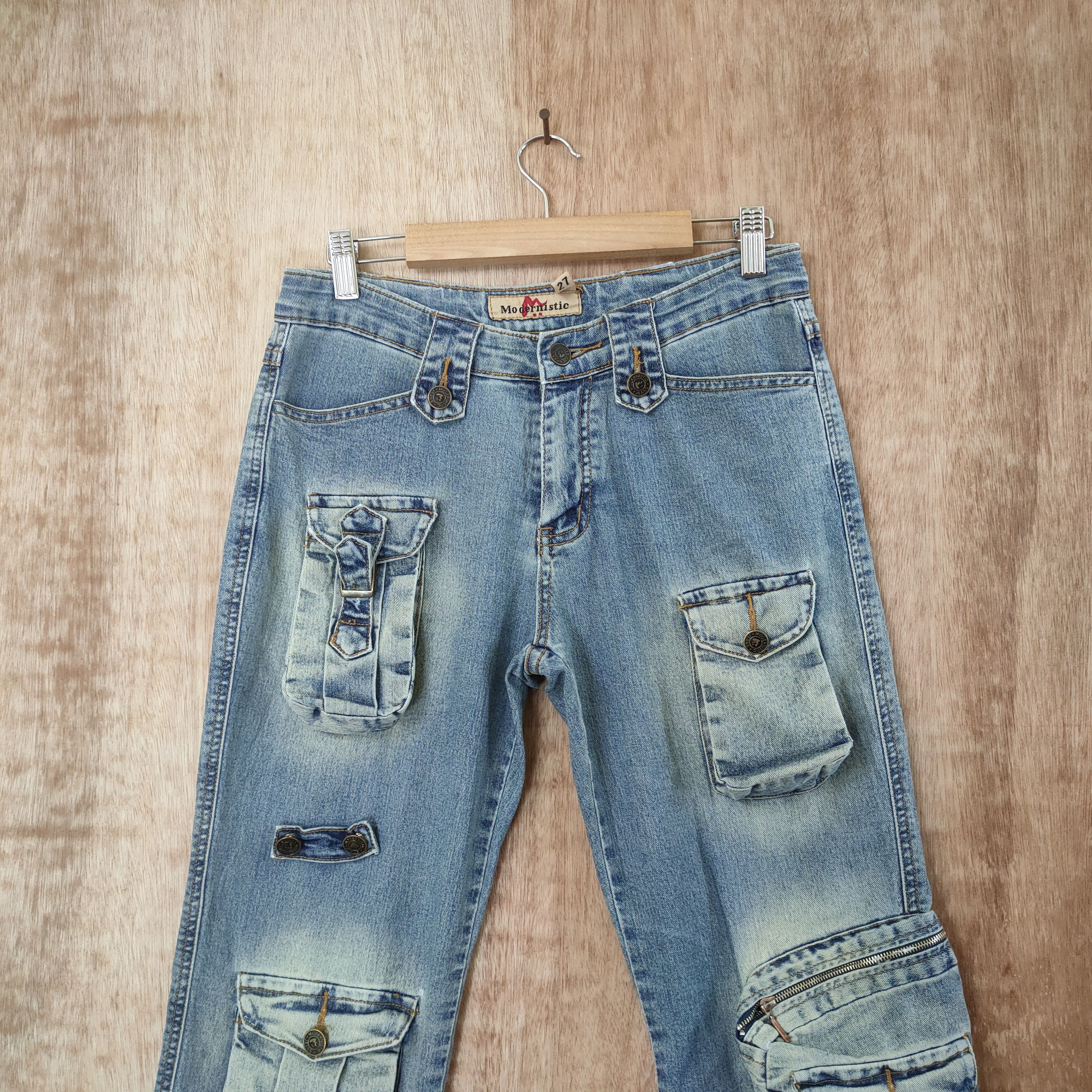 Japanese Brand MODERNISTIC MULTIPOCKET JEANS PANTS Size US 29 - 2 Thumbnail