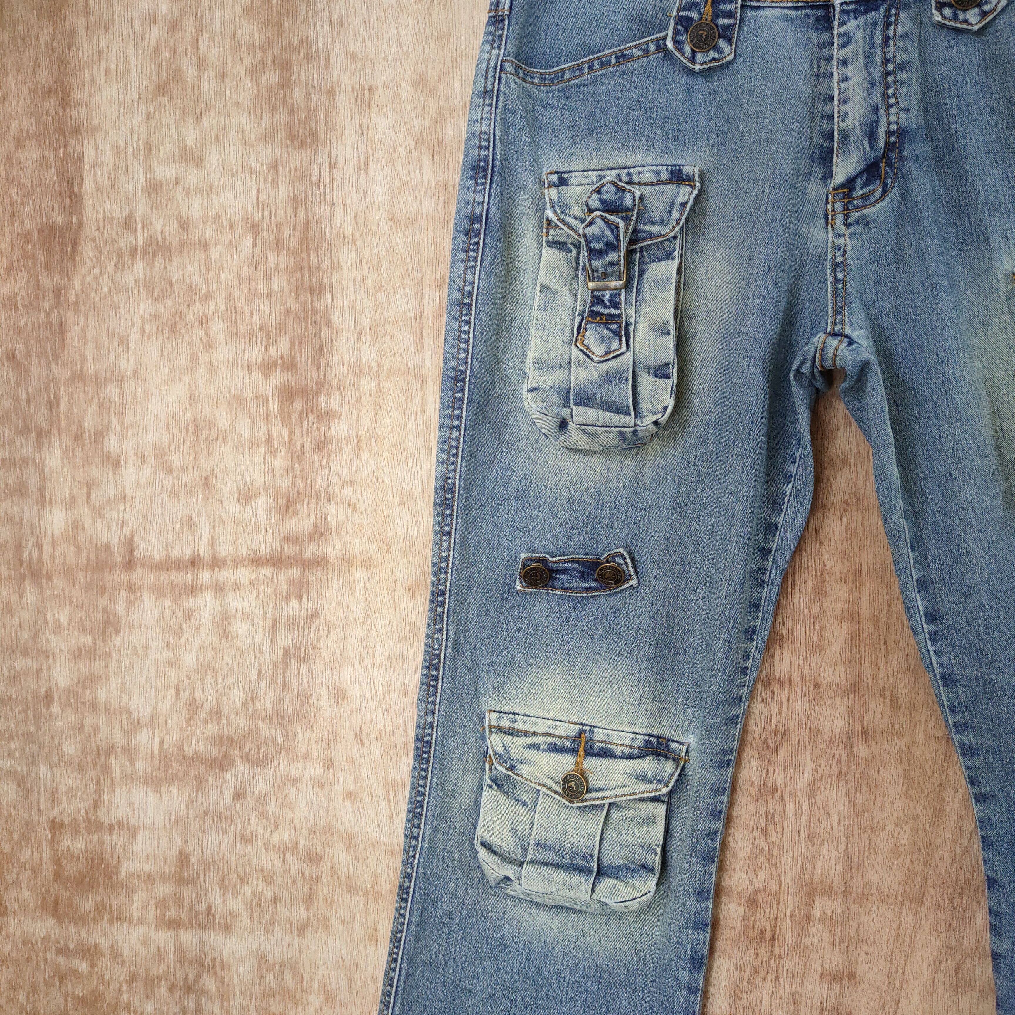 Japanese Brand MODERNISTIC MULTIPOCKET JEANS PANTS Size US 29 - 5 Thumbnail