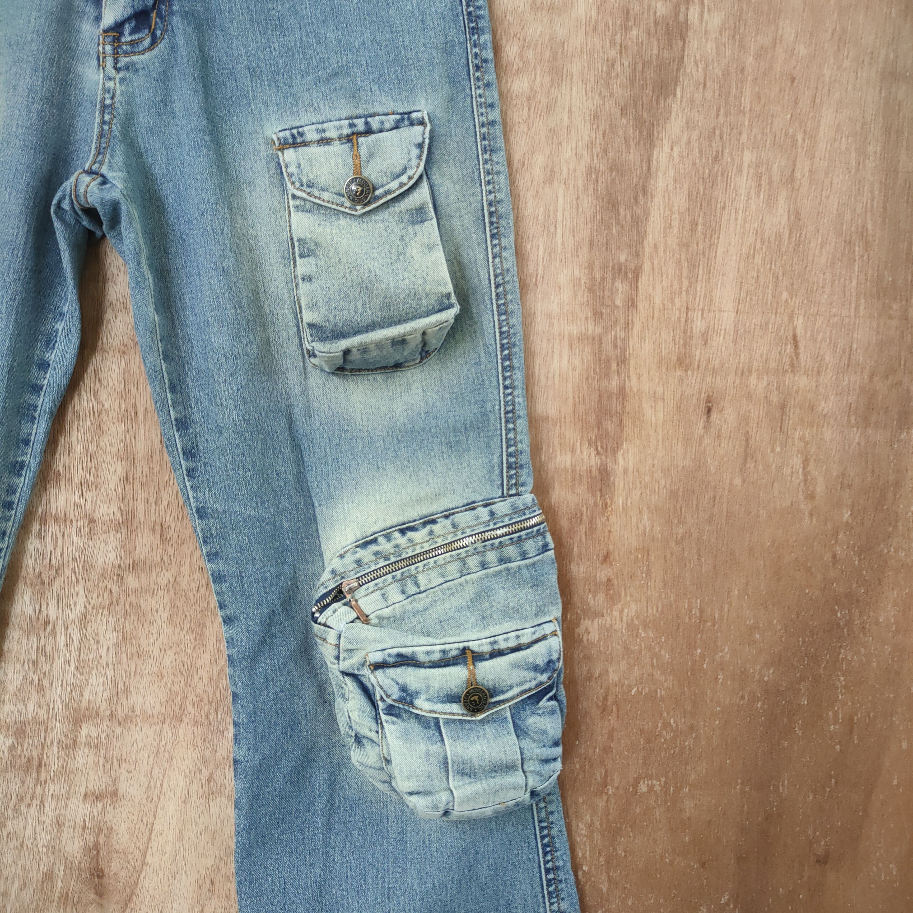 Japanese Brand MODERNISTIC MULTIPOCKET JEANS PANTS Size US 29 - 4 Thumbnail