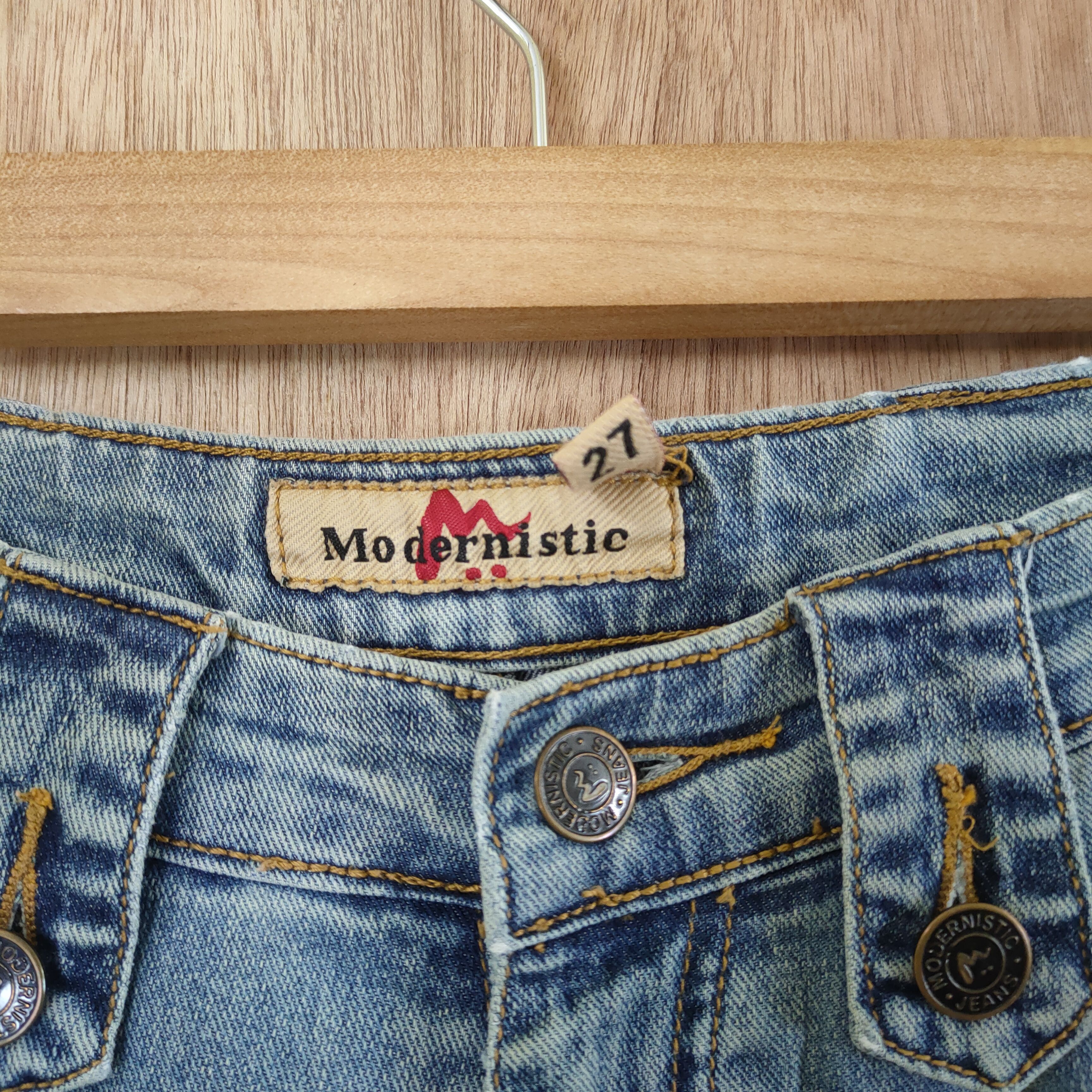 Japanese Brand MODERNISTIC MULTIPOCKET JEANS PANTS Size US 29 - 6 Thumbnail