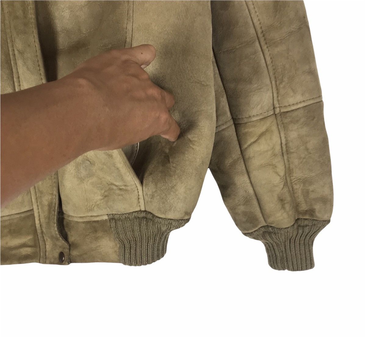 Other Vtg 80s hand crafted sheepskin suede leather jacket Size US M / EU 48-50 / 2 - 6 Thumbnail