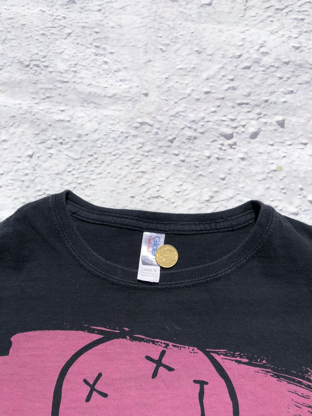 Band Tees Vintage 2008 Nirvana Kurt Cobain Smile Black Tee Size M / US 6-8 / IT 42-44 - 6 Thumbnail