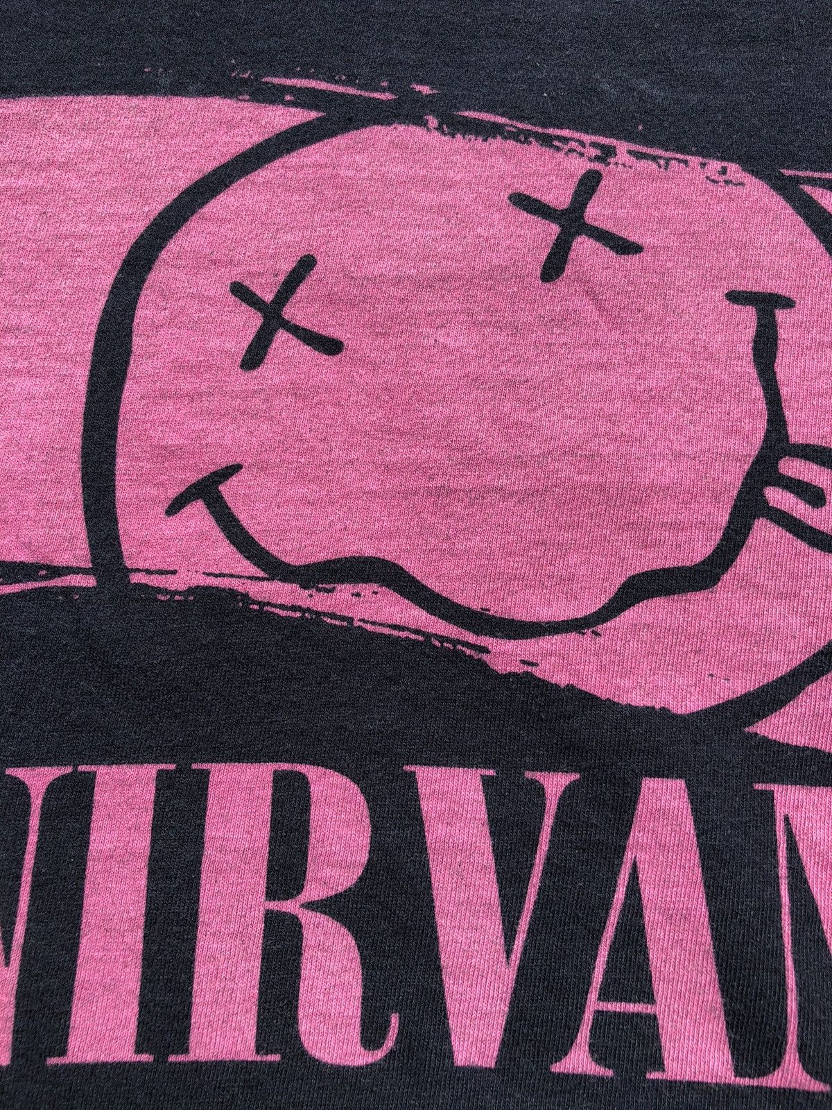 Band Tees Vintage 2008 Nirvana Kurt Cobain Smile Black Tee Size M / US 6-8 / IT 42-44 - 4 Thumbnail