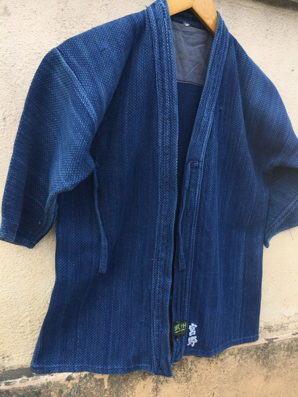 Indigo Vintage Japan Traditions Indigo Dyed Kimono Sanjuro Noragi Size US S / EU 44-46 / 1 - 6 Thumbnail