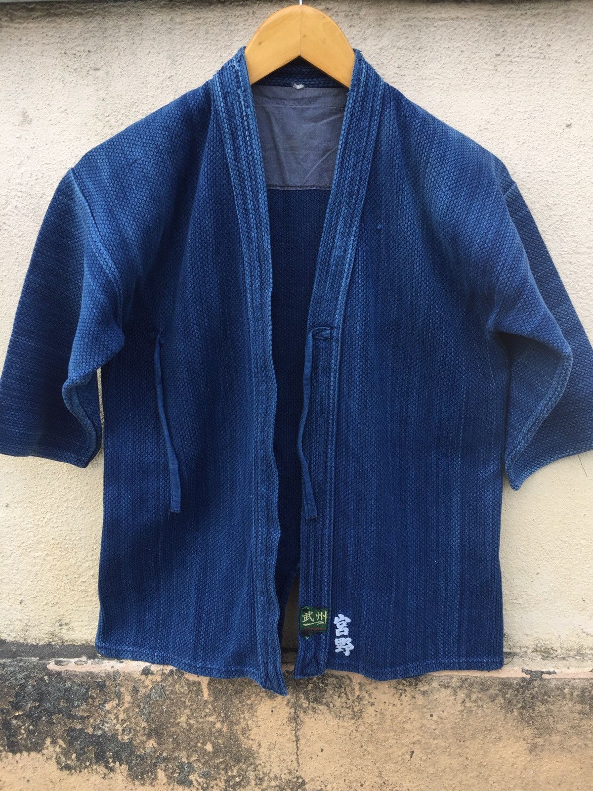 Indigo Vintage Japan Traditions Indigo Dyed Kimono Sanjuro Noragi Size US S / EU 44-46 / 1 - 1 Thumbnail