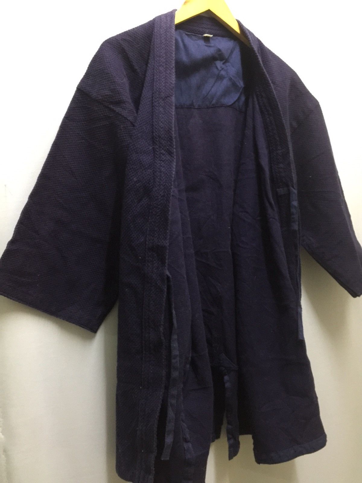 Japanese Brand Natural Indigo Noragi Kimono Jacket Sanjuro Cardigan Size US L / EU 52-54 / 3 - 8 Thumbnail