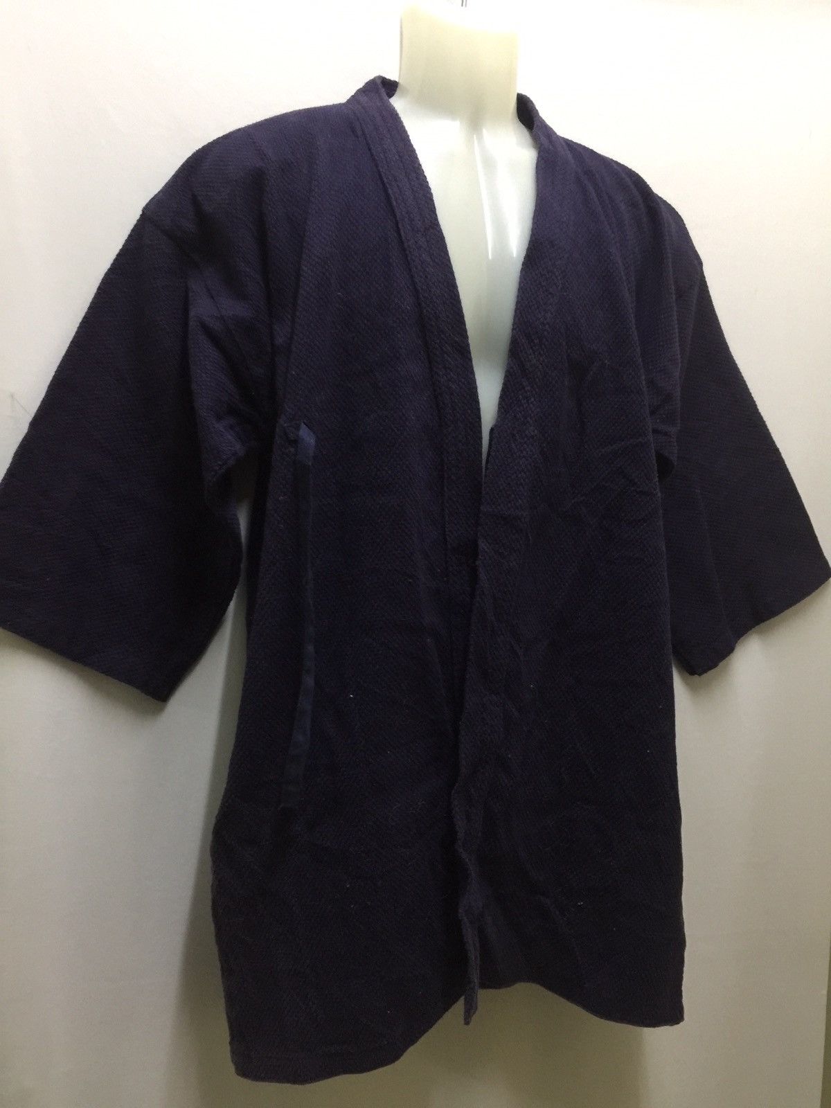 Japanese Brand Natural Indigo Noragi Kimono Jacket Sanjuro Cardigan Size US L / EU 52-54 / 3 - 5 Thumbnail