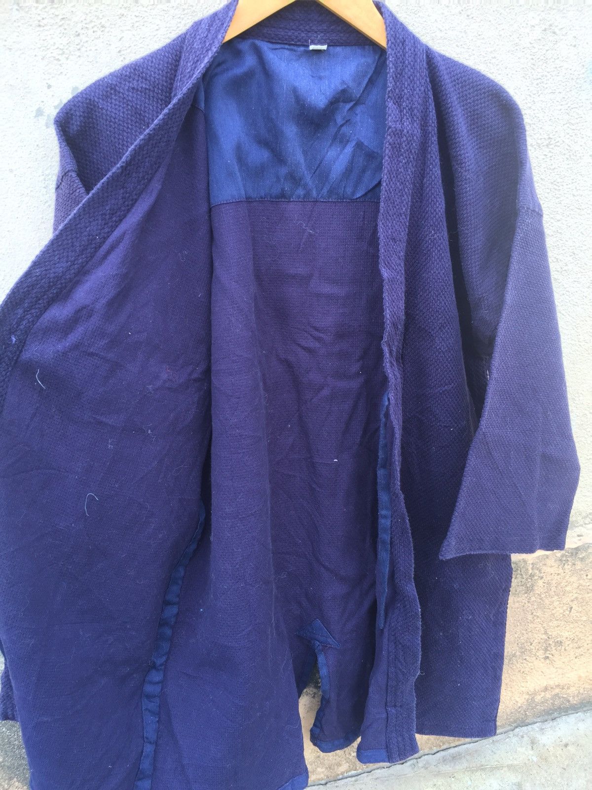 Japanese Brand Natural Indigo Noragi Kimono Jacket Sanjuro Cardigan Size US L / EU 52-54 / 3 - 3 Thumbnail