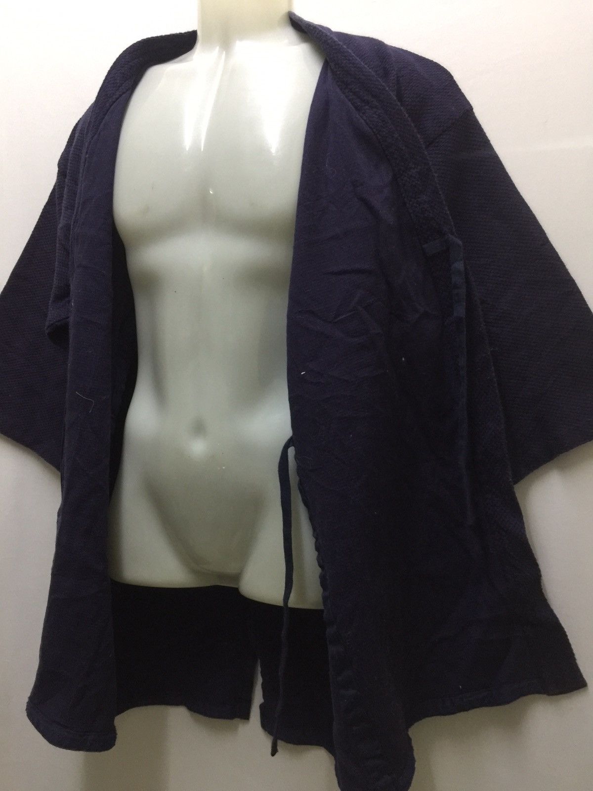 Japanese Brand Natural Indigo Noragi Kimono Jacket Sanjuro Cardigan Size US L / EU 52-54 / 3 - 6 Thumbnail