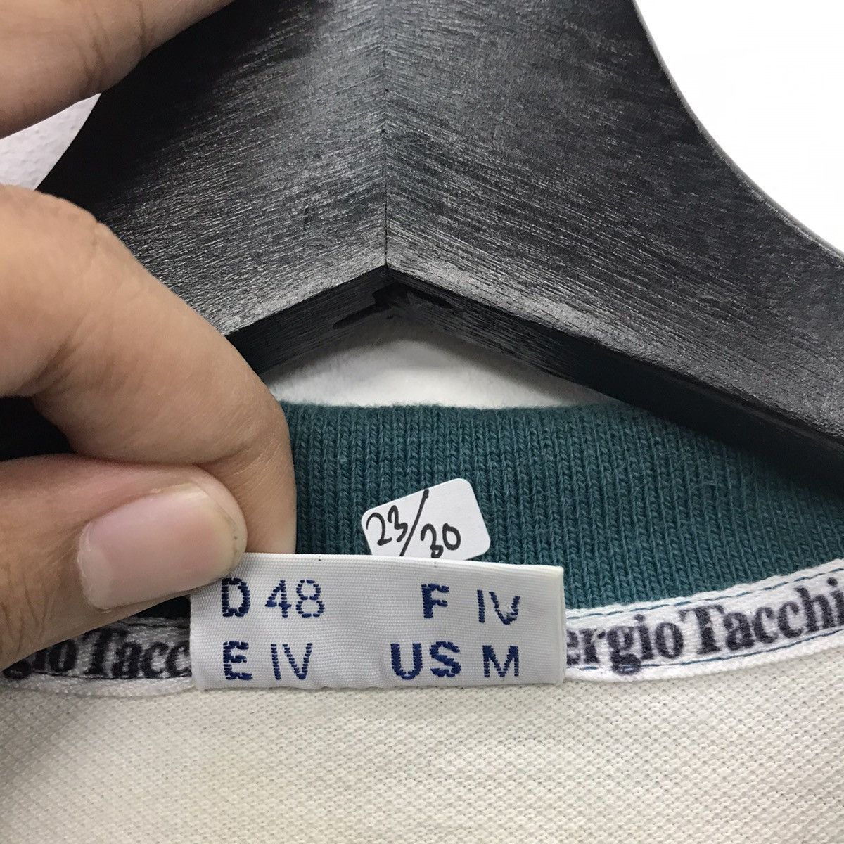 Sergio Tacchini × Vintage Rare!! Vintage Sergio Tacchini Polo Tee Multi Stripe Colour Size US M / EU 48-50 / 2 - 17 Thumbnail