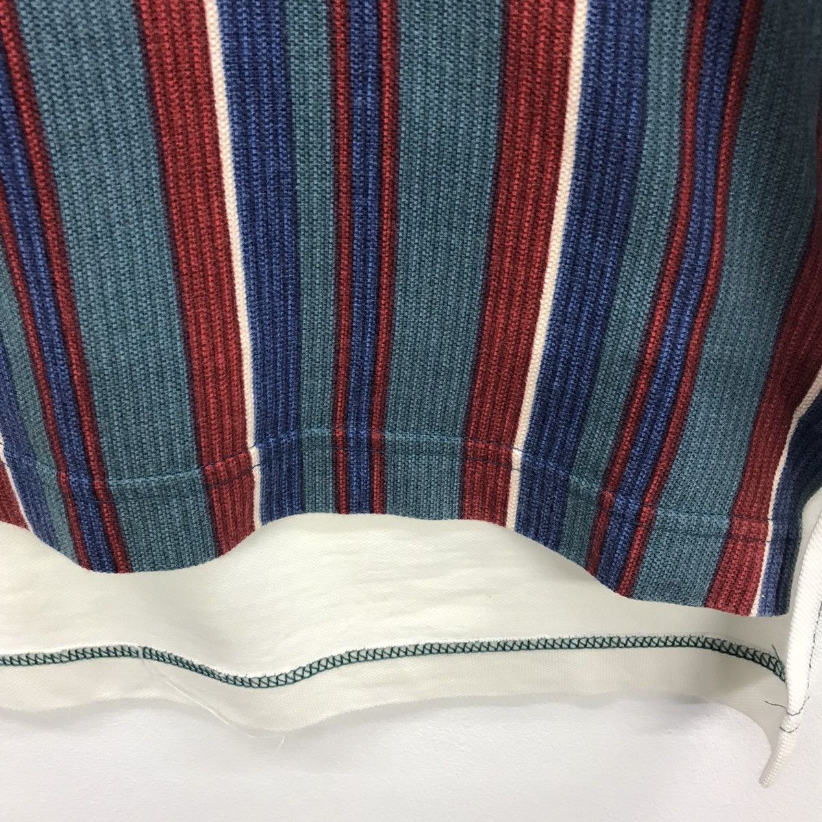 Sergio Tacchini × Vintage Rare!! Vintage Sergio Tacchini Polo Tee Multi Stripe Colour Size US M / EU 48-50 / 2 - 6 Thumbnail