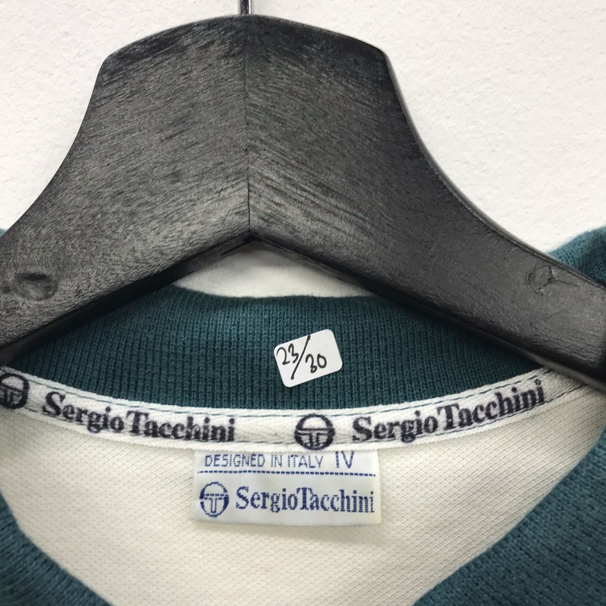 Sergio Tacchini × Vintage Rare!! Vintage Sergio Tacchini Polo Tee Multi Stripe Colour Size US M / EU 48-50 / 2 - 15 Thumbnail
