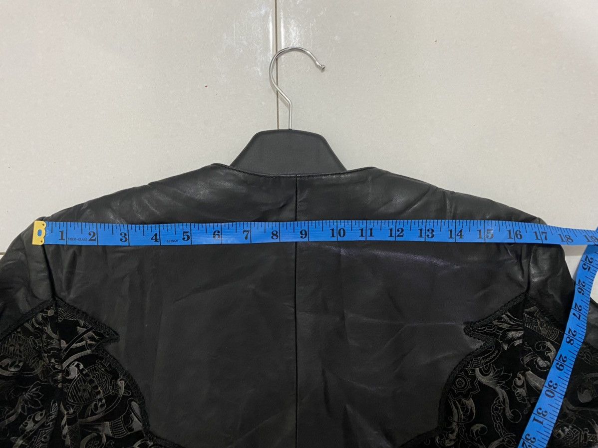 Japanese Brand LEATHER JACKET Inspired By Versace Borroco Coat Size US M / EU 48-50 / 2 - 12 Thumbnail