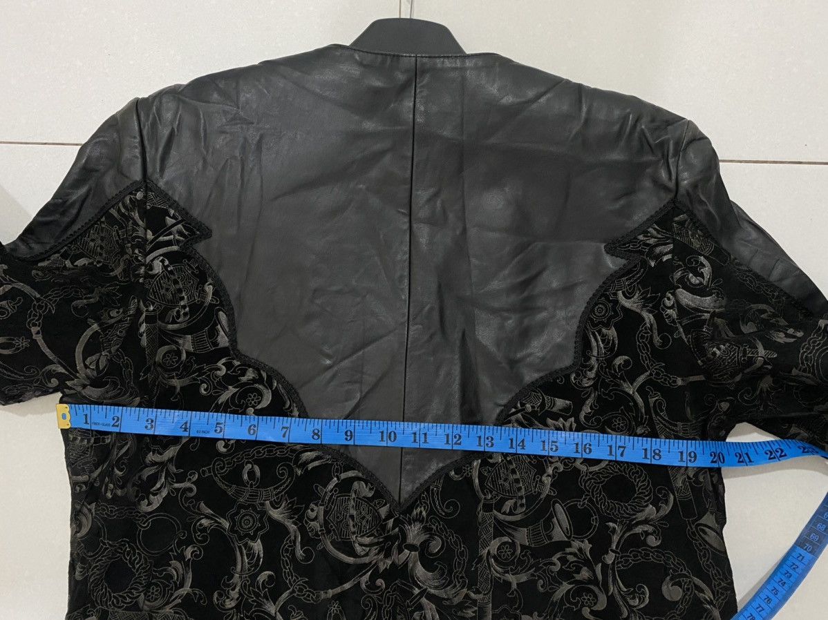 Japanese Brand LEATHER JACKET Inspired By Versace Borroco Coat Size US M / EU 48-50 / 2 - 11 Thumbnail