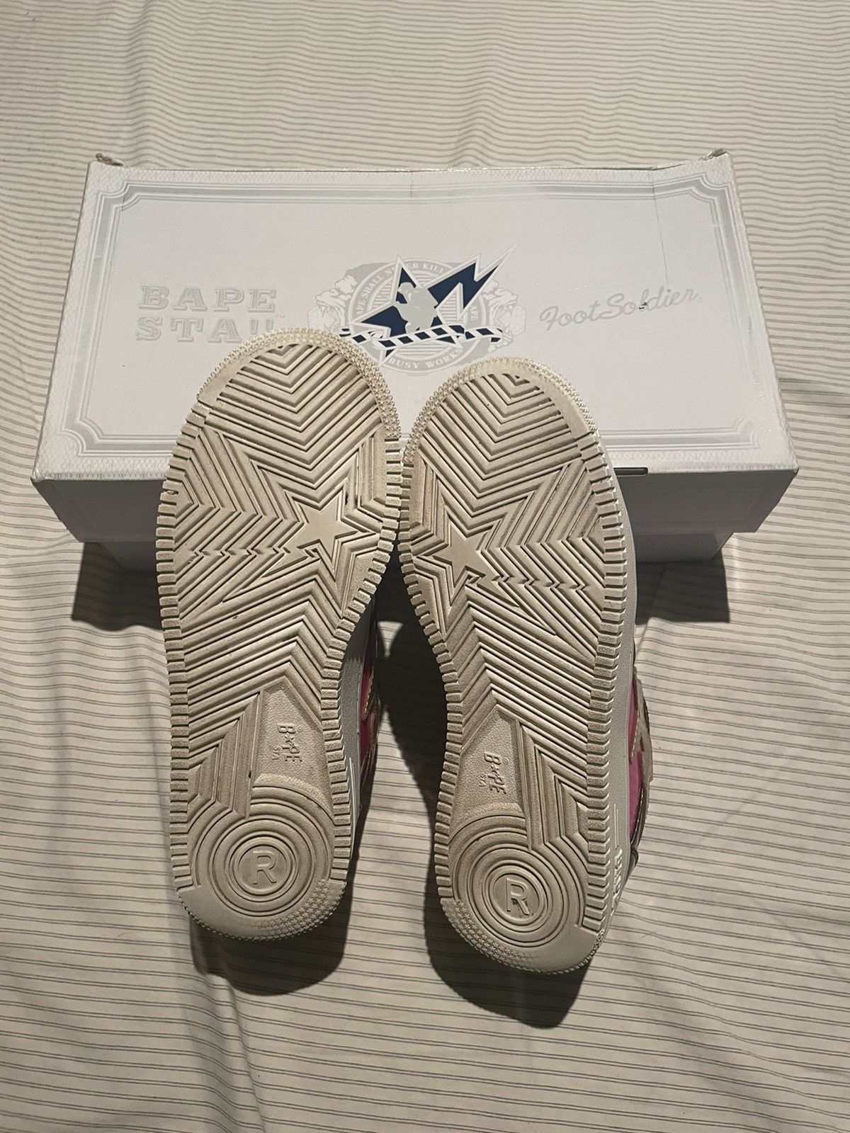 Bape Bape bapesta brown pink Size US 8 / EU 41 - 5 Thumbnail