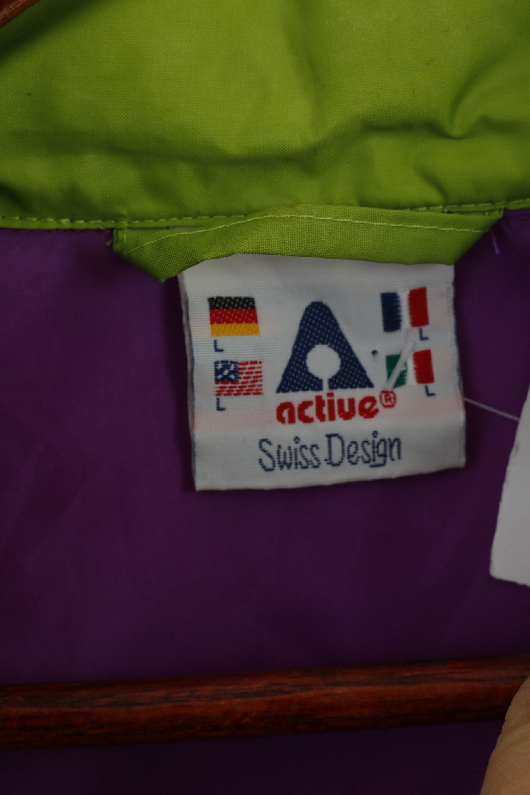 Vintage Active Men L Rain Jacket Purple Pullover Nylon 1703 Size US L / EU 52-54 / 3 - 5 Thumbnail