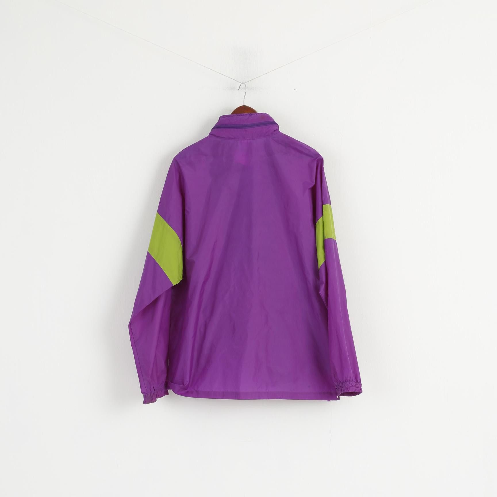 Vintage Active Men L Rain Jacket Purple Pullover Nylon 1703 Size US L / EU 52-54 / 3 - 7 Thumbnail