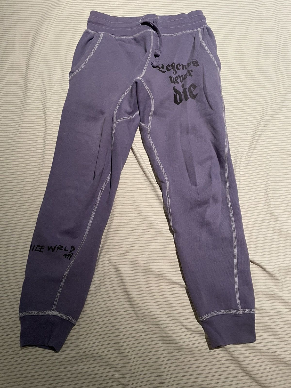 999 Club × Revenge Legends Never Die juice Wrld Purple Revenge pants Size US 28 / EU 44 - 1 Thumbnail