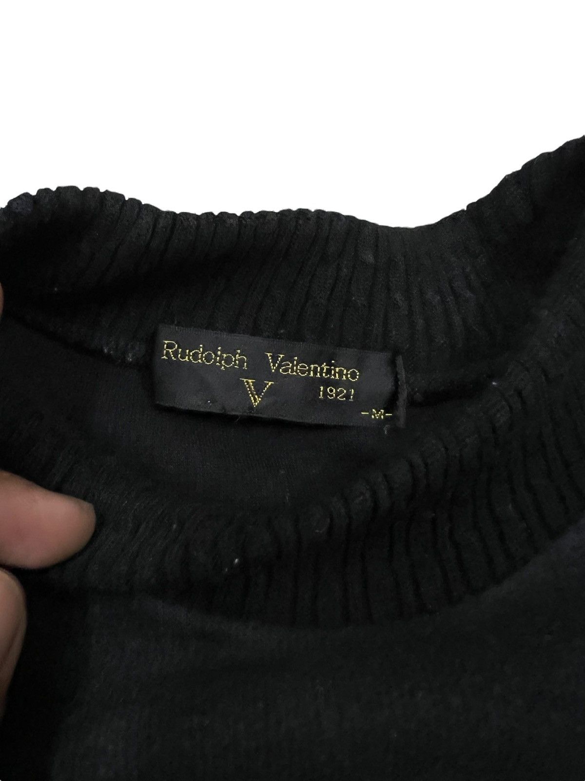 Giovanni Valentino × Valentino VINTAGE RUDOLPH VALENTINO EMBROIDERY SPELL OUT BIG LOGO Size US M / EU 48-50 / 2 - 4 Thumbnail