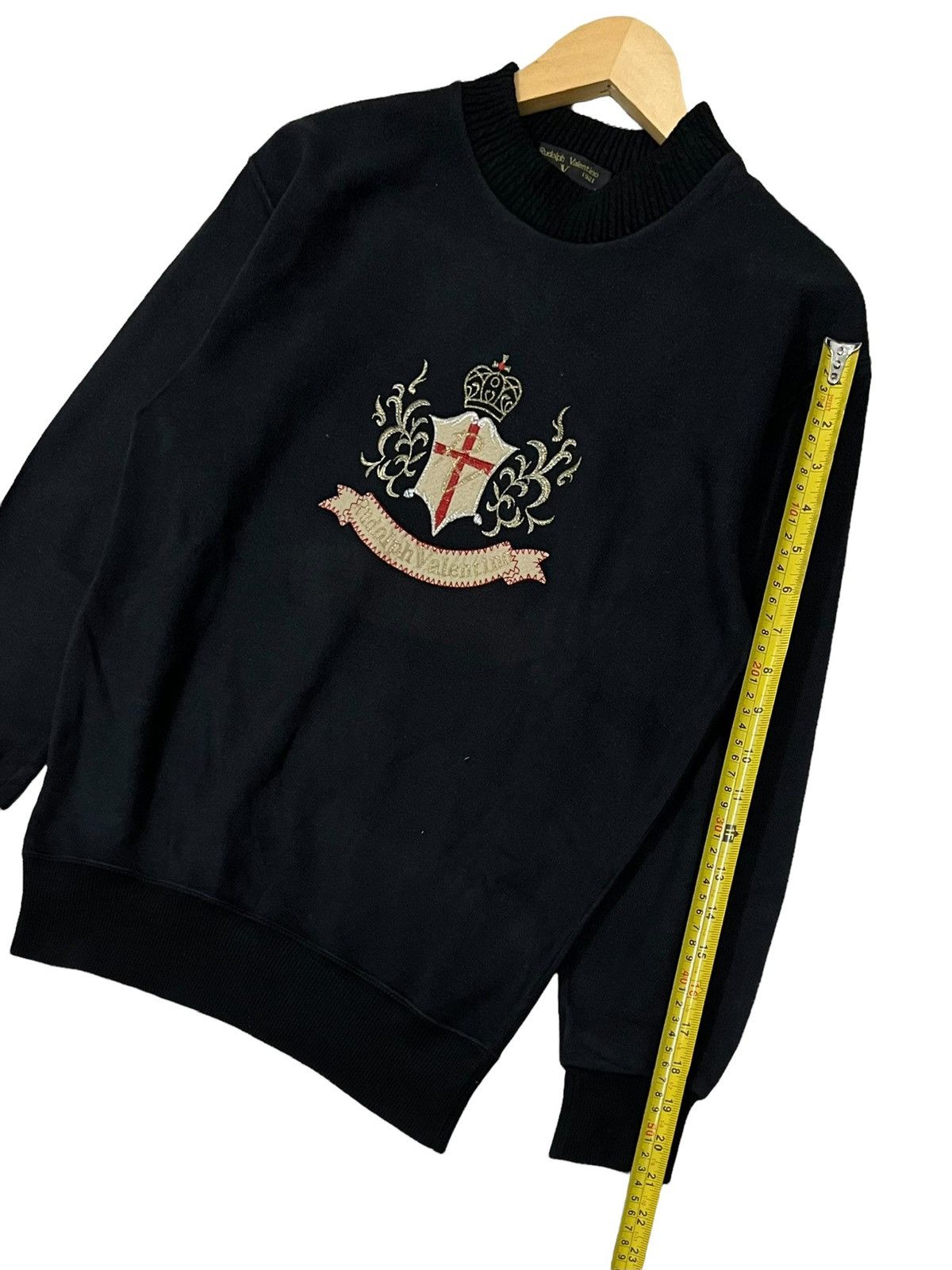 Giovanni Valentino × Valentino VINTAGE RUDOLPH VALENTINO EMBROIDERY SPELL OUT BIG LOGO Size US M / EU 48-50 / 2 - 12 Thumbnail